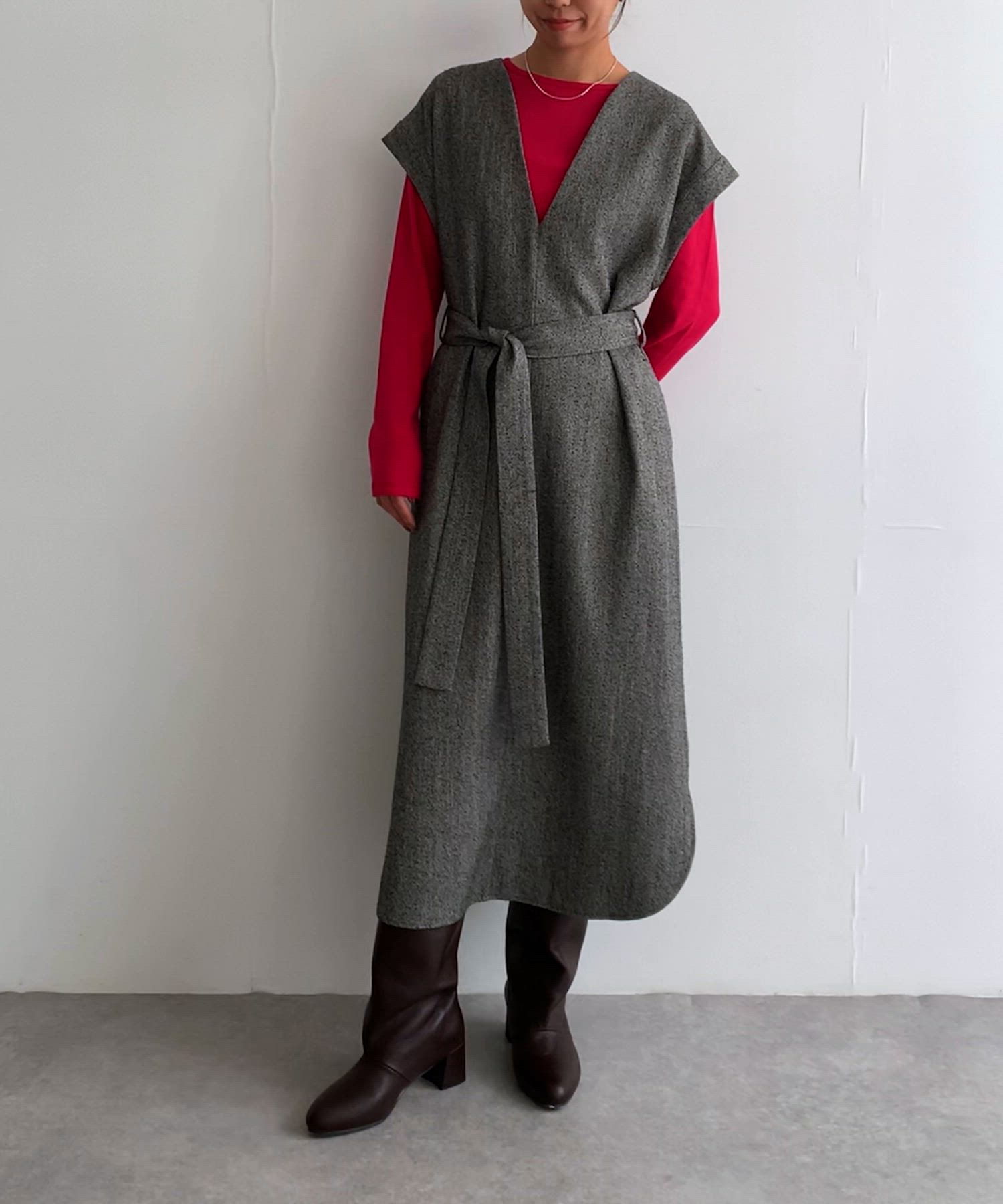 セール】ウエストマークジャンパースカート（ジャンパースカート