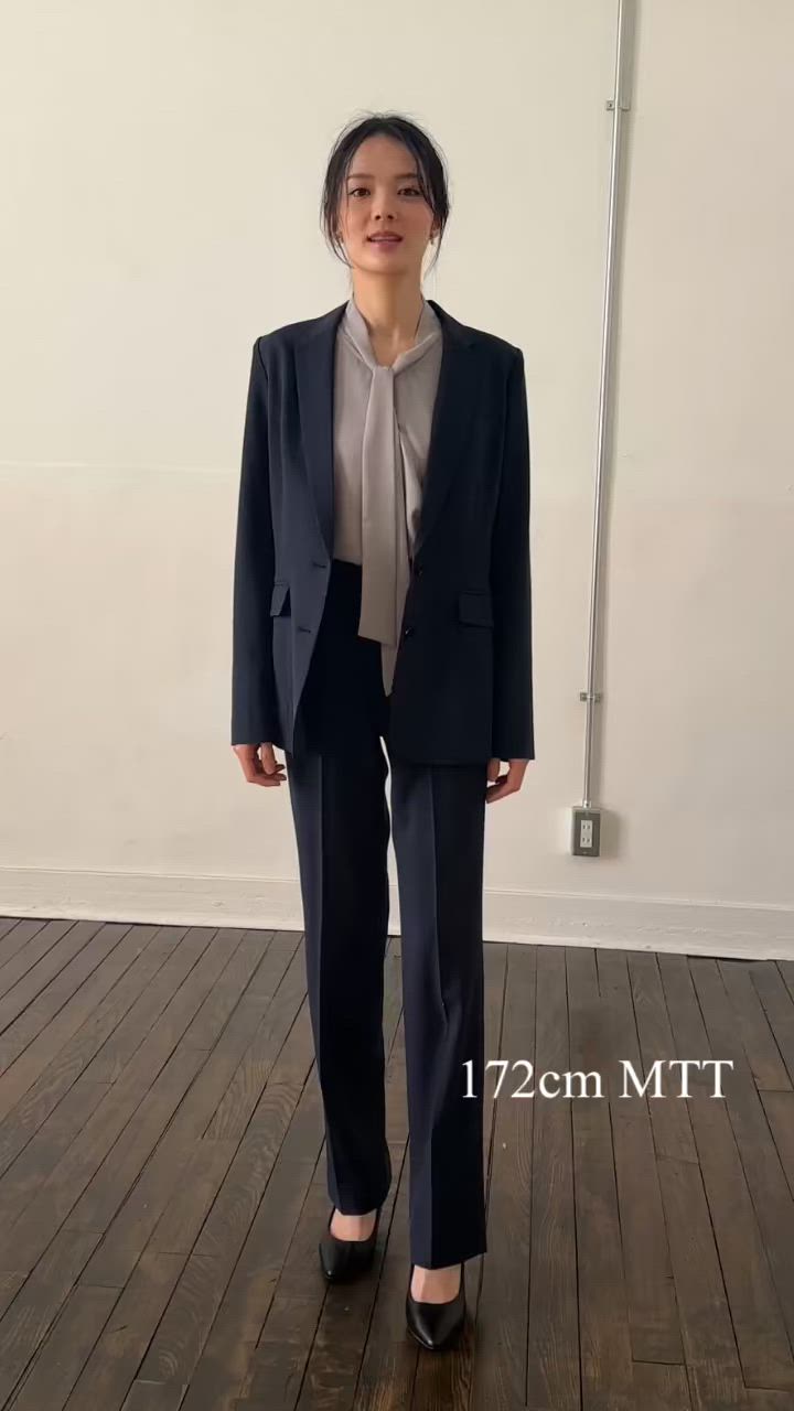 高身長 【レディーススーツ】 洗えるパンツスーツ（ロング丈テーラード