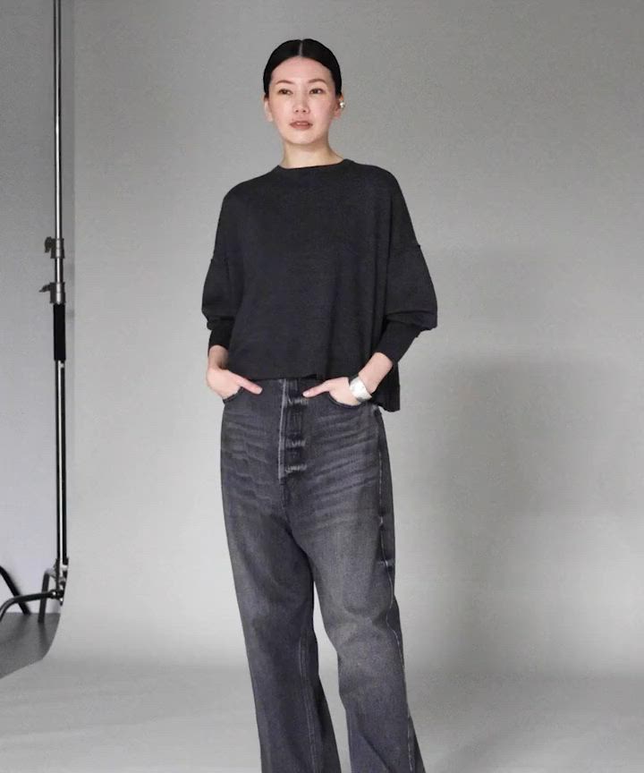 Curensology(カレンソロジー)/ファインウールバックリボンプルオーバー