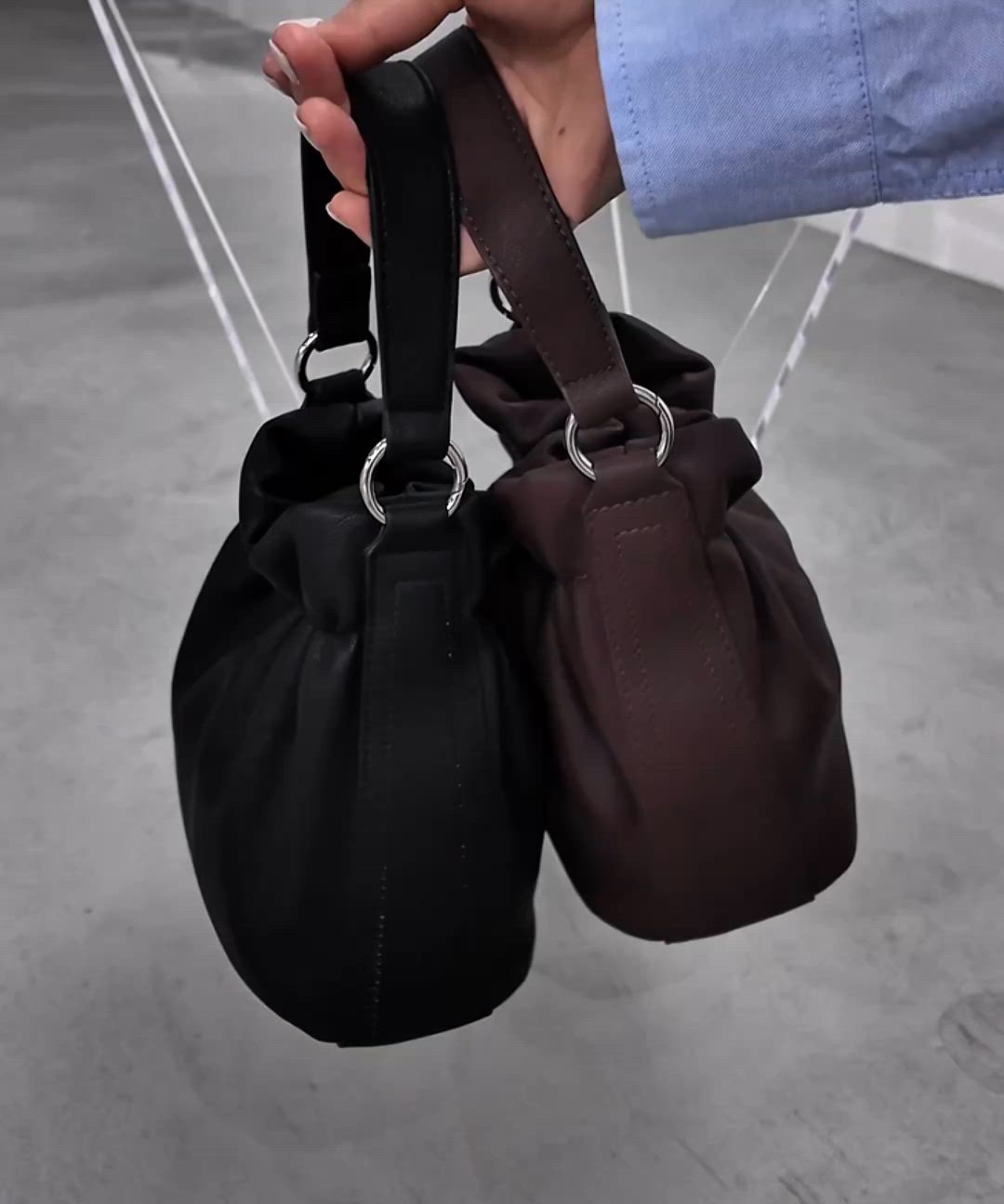 2way drawstring mini bag / 2wayドロストミニバッグ（ショルダー