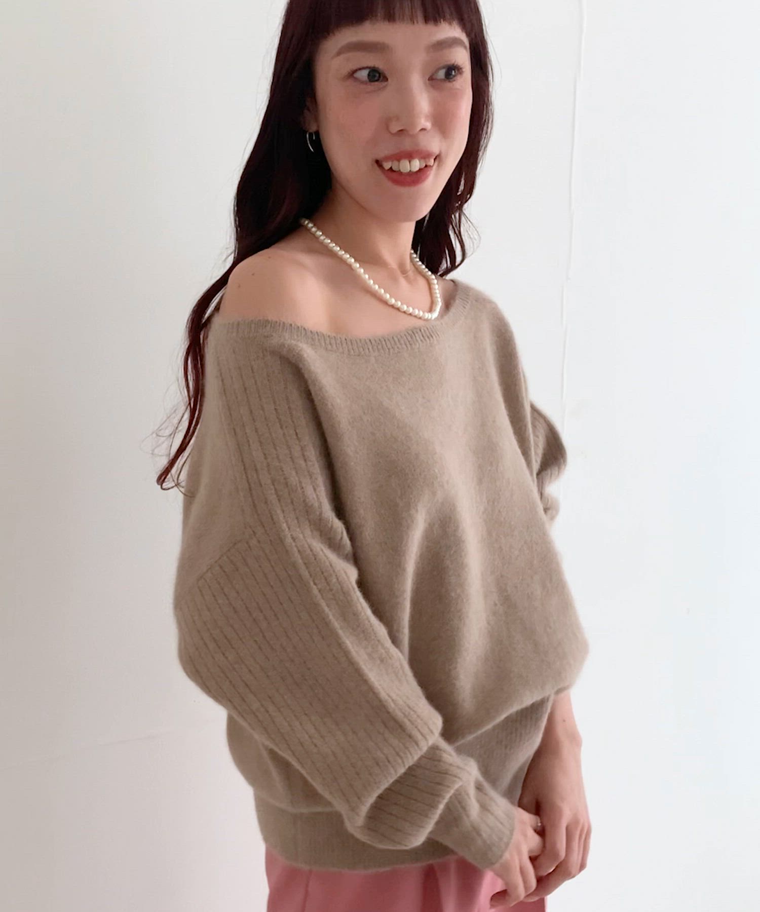 エアリーニット2WAYネックプルオーバー（ニット/セーター）｜URBAN