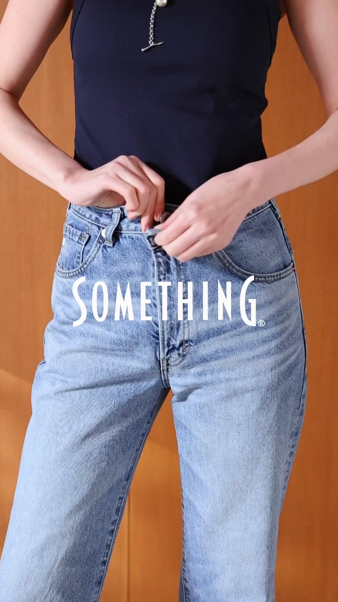 SOMETHING/サムシング ELSAヴィンテージストレートデニムパンツ