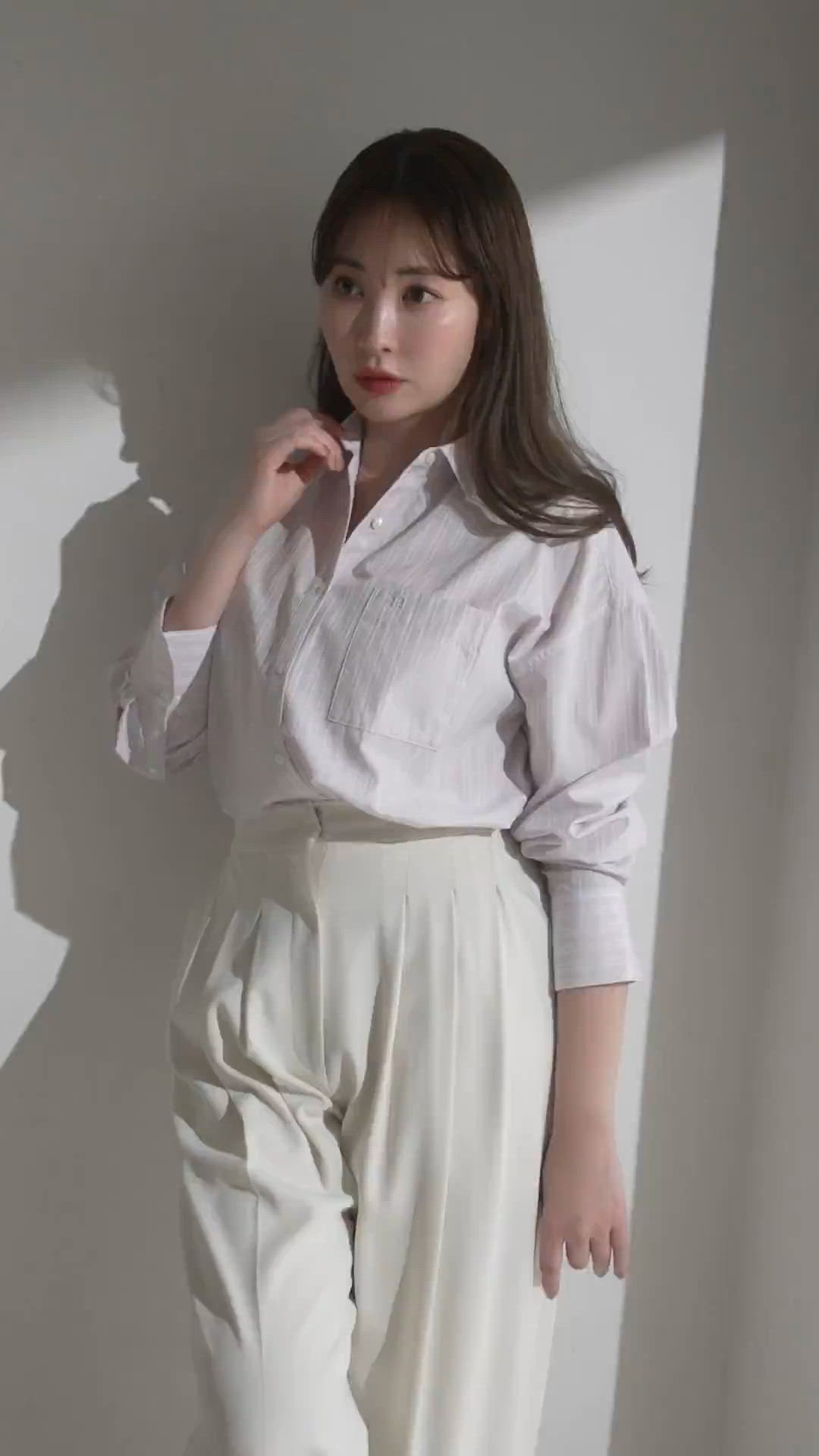セール】Day-To-Day Stripe Shirt（シャツ/ブラウス）｜Her lip to