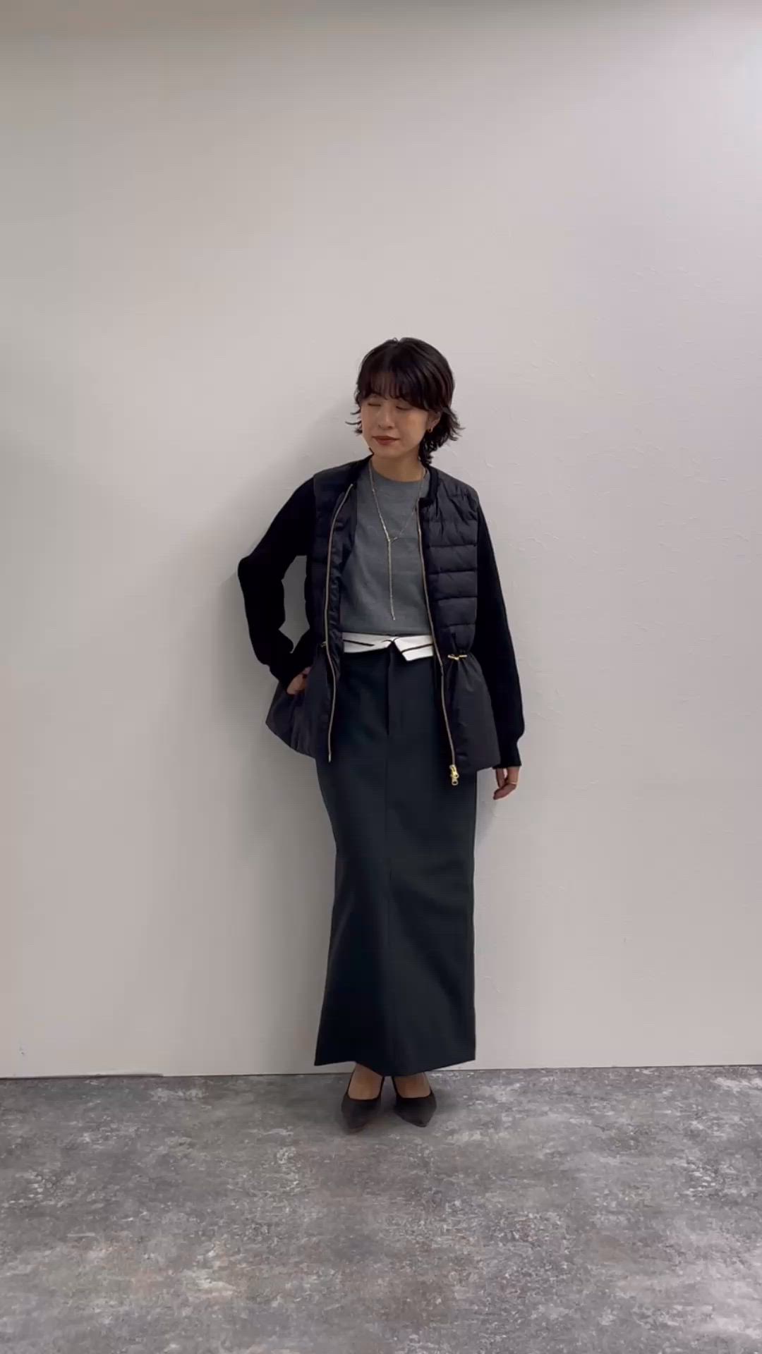 TAION/タイオン】別注ニットコンビダウンジャケット（ダウンジャケット