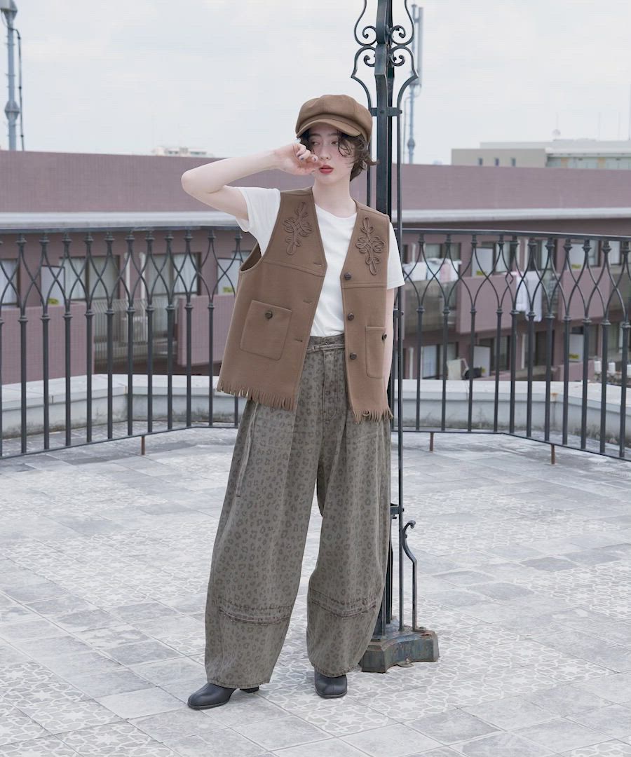 セール】フリンジ刺繍ベスト（ベスト）｜niko and（ニコアンド）の