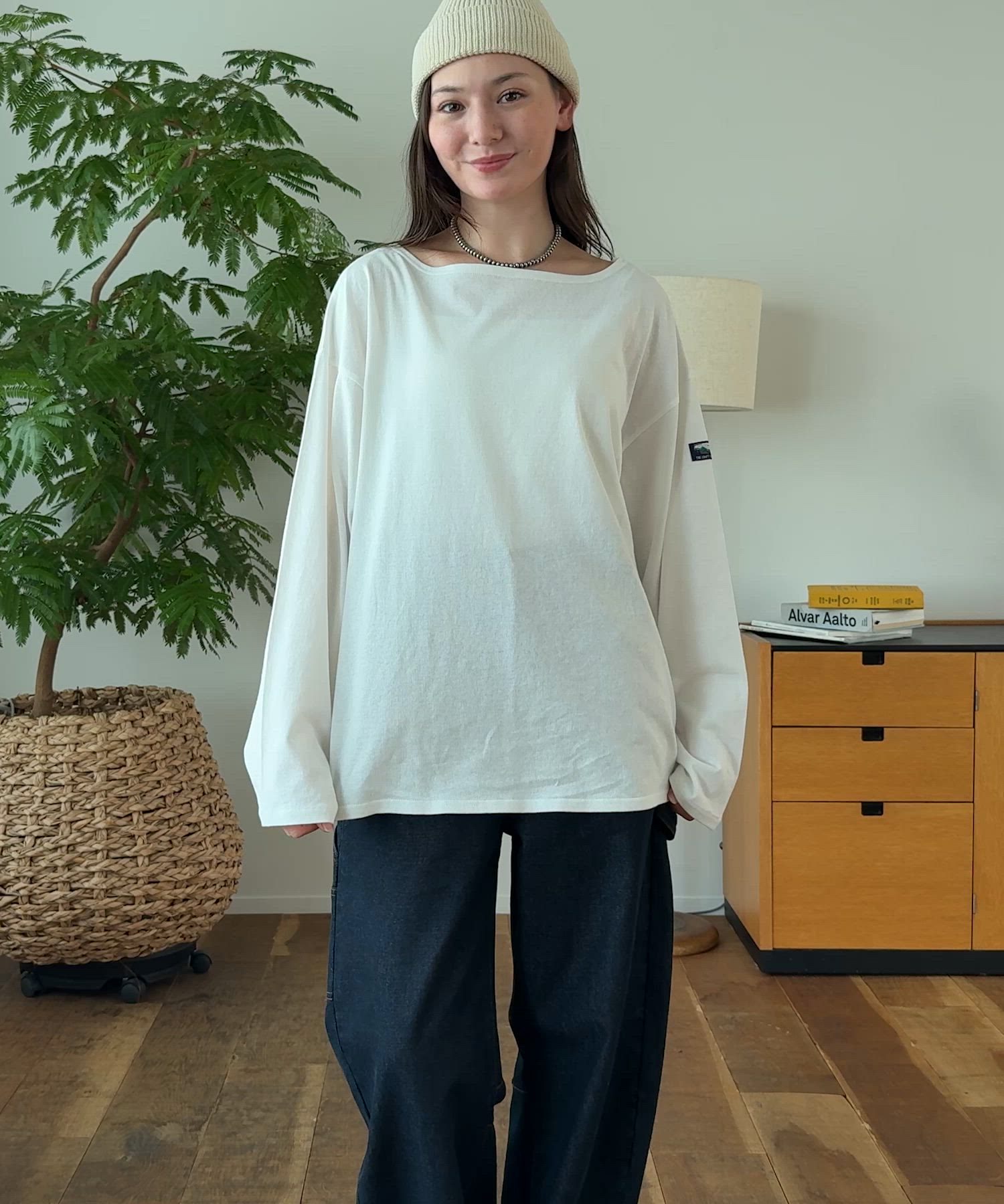 ボートネックバスクロングスリーブTシャツ【THE CRAFT CREW PRODUCTS