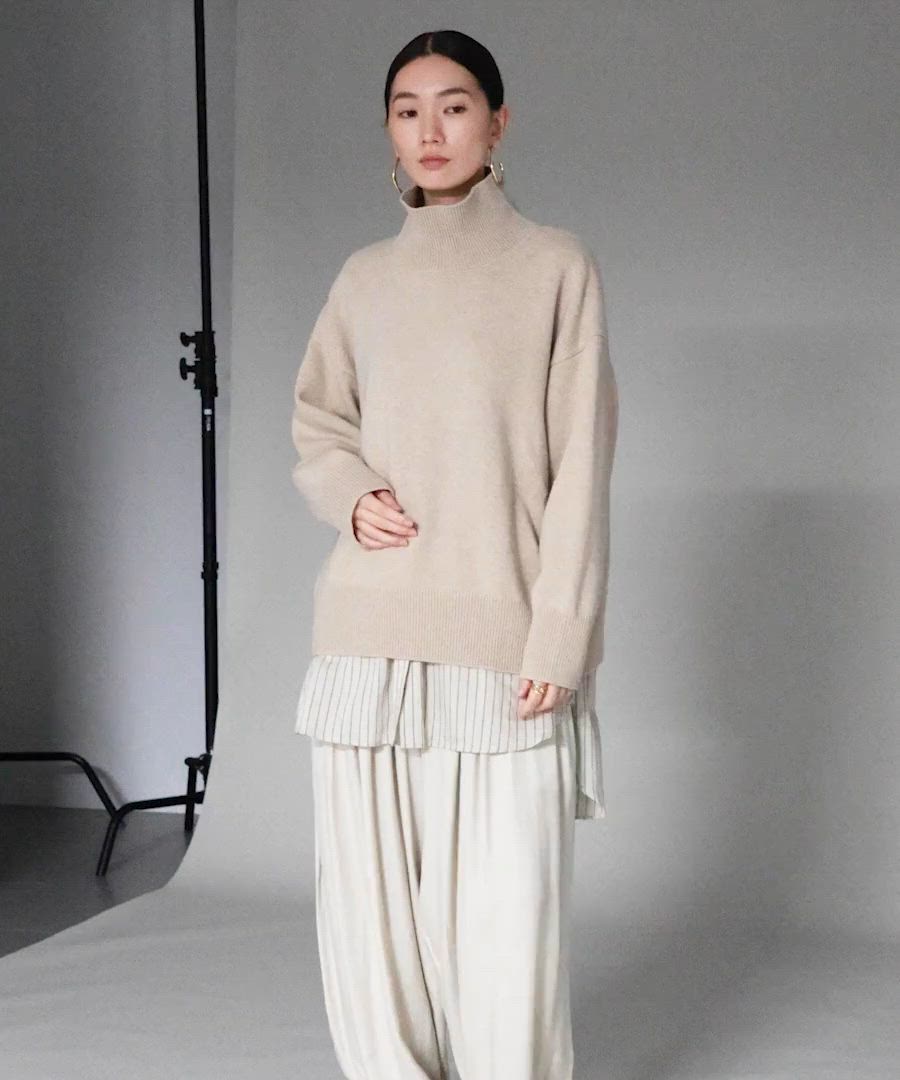 セール】Curensology(カレンソロジー)/ウールカシミヤタートルネック