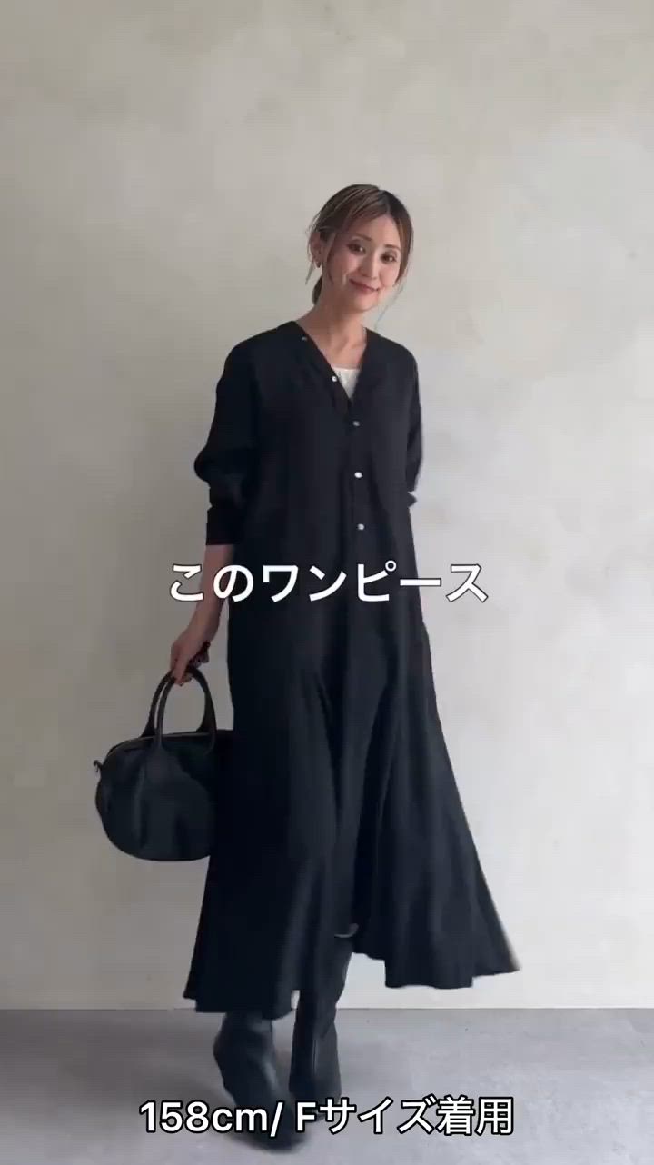 カラーレスシャツワンピース（ワンピース）｜BEARDSLEY（ビアズリー