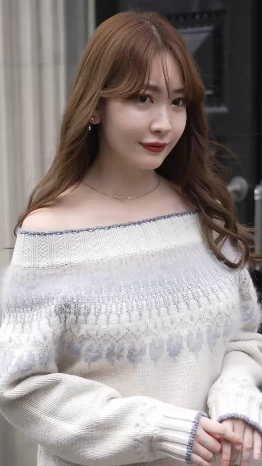 Heart Fair Isle Knit Mini Dress（ワンピース）｜Her lip to（ハー