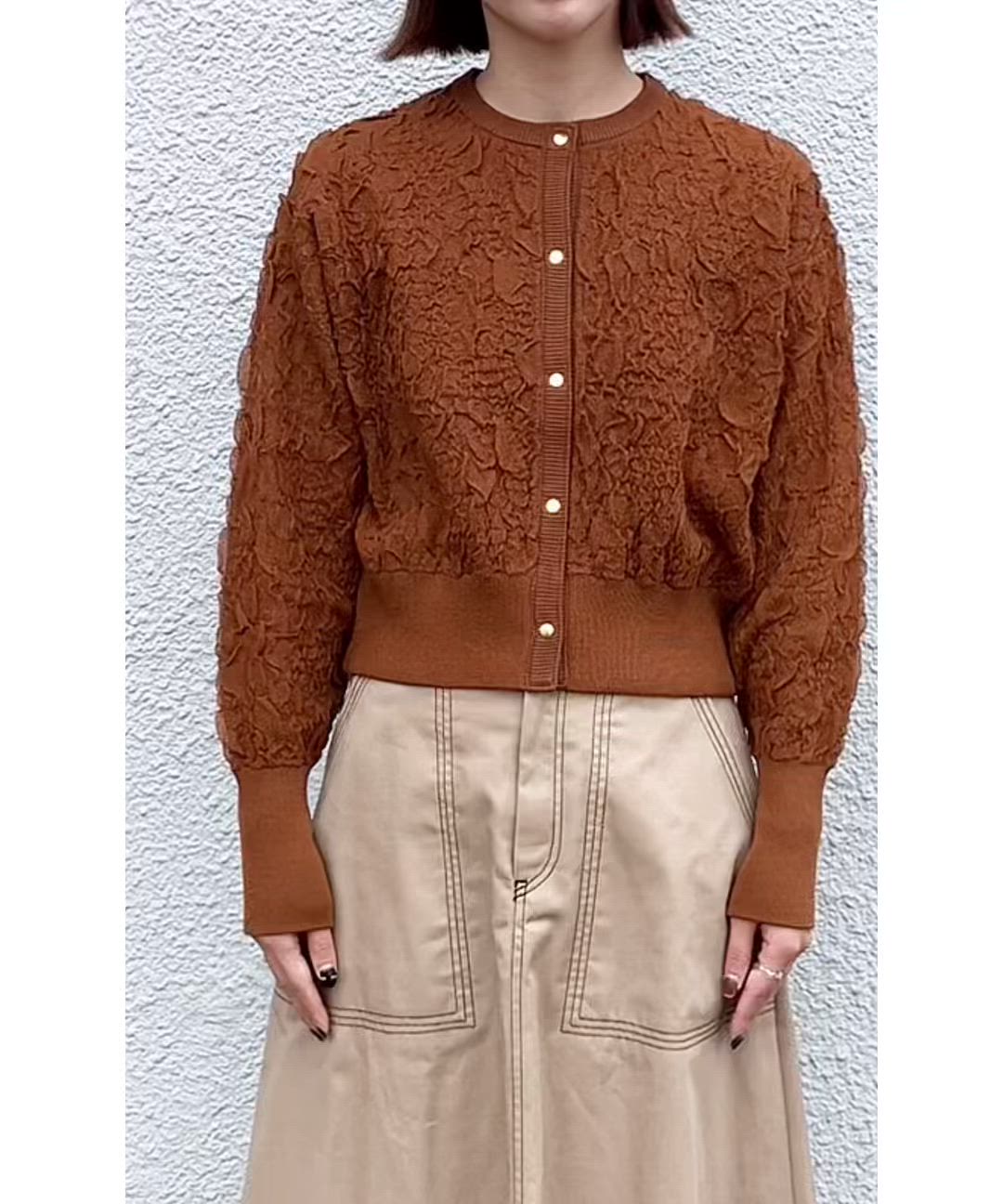 WEB限定】SHIPS any:〈手洗い可能〉ジャカード バンピー コンパクト