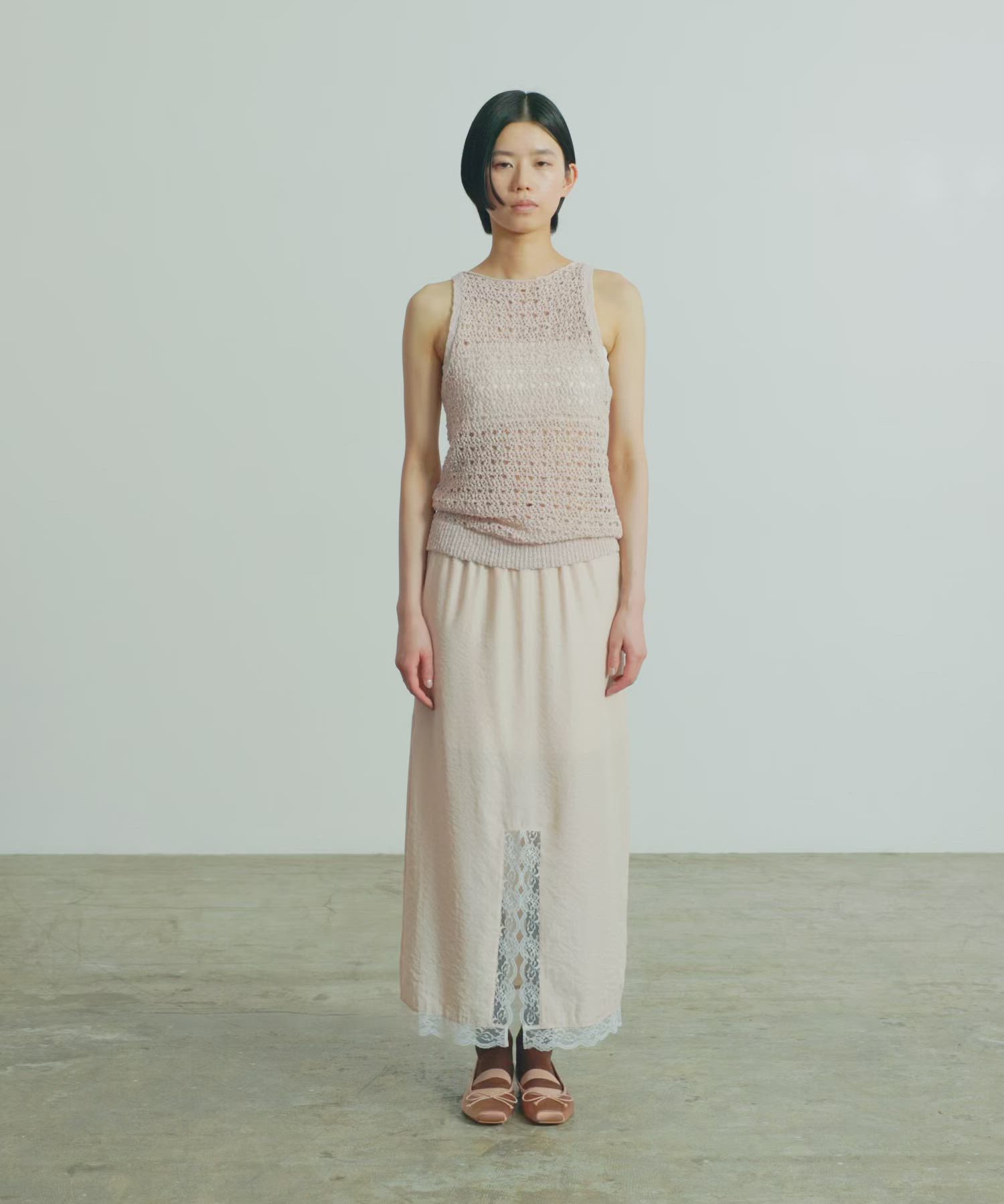 セール】Vintage Lace-trim Skirt（スカート）｜EN NEUME（エンノイム
