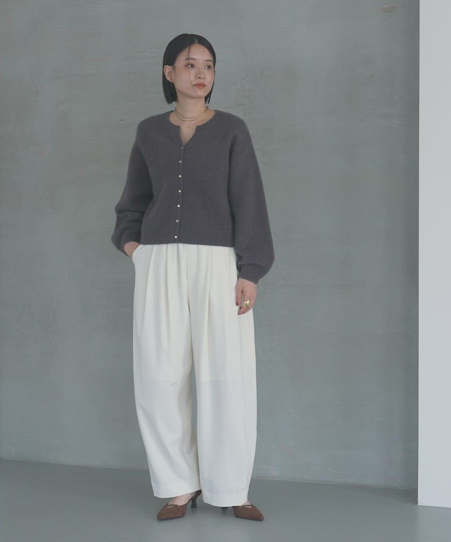 apart by lowrys カーディガン　ラクーン　グレー CNラクーンコンカーディガン（カーディガン/ボレロ）｜A part by