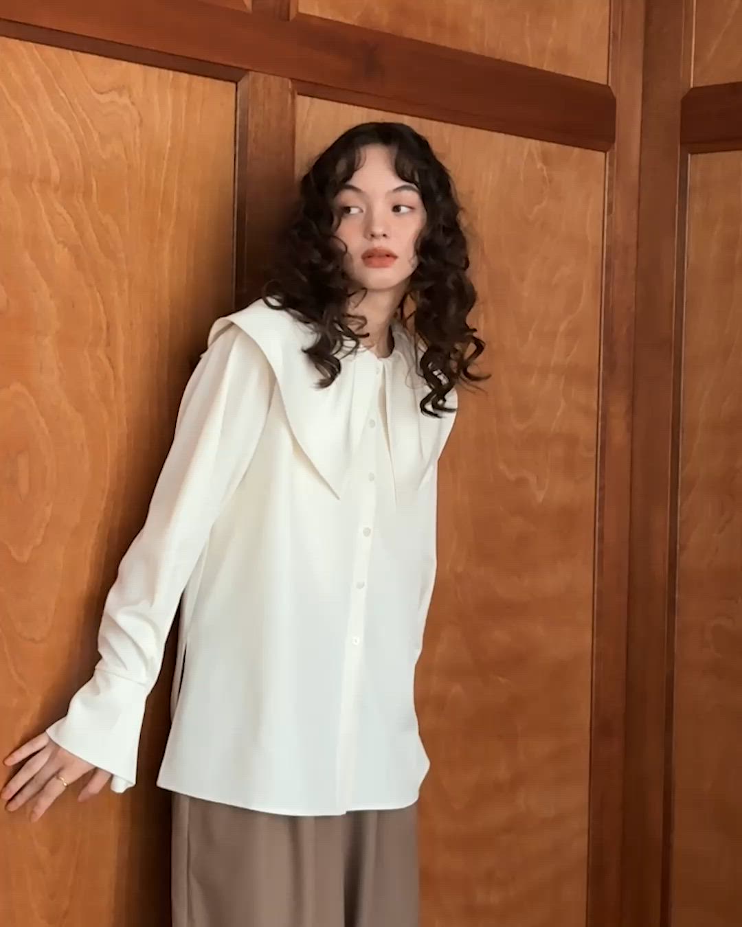 2way Big Collar Blouse/2wayビックカラーブラウス（シャツ/ブラウス