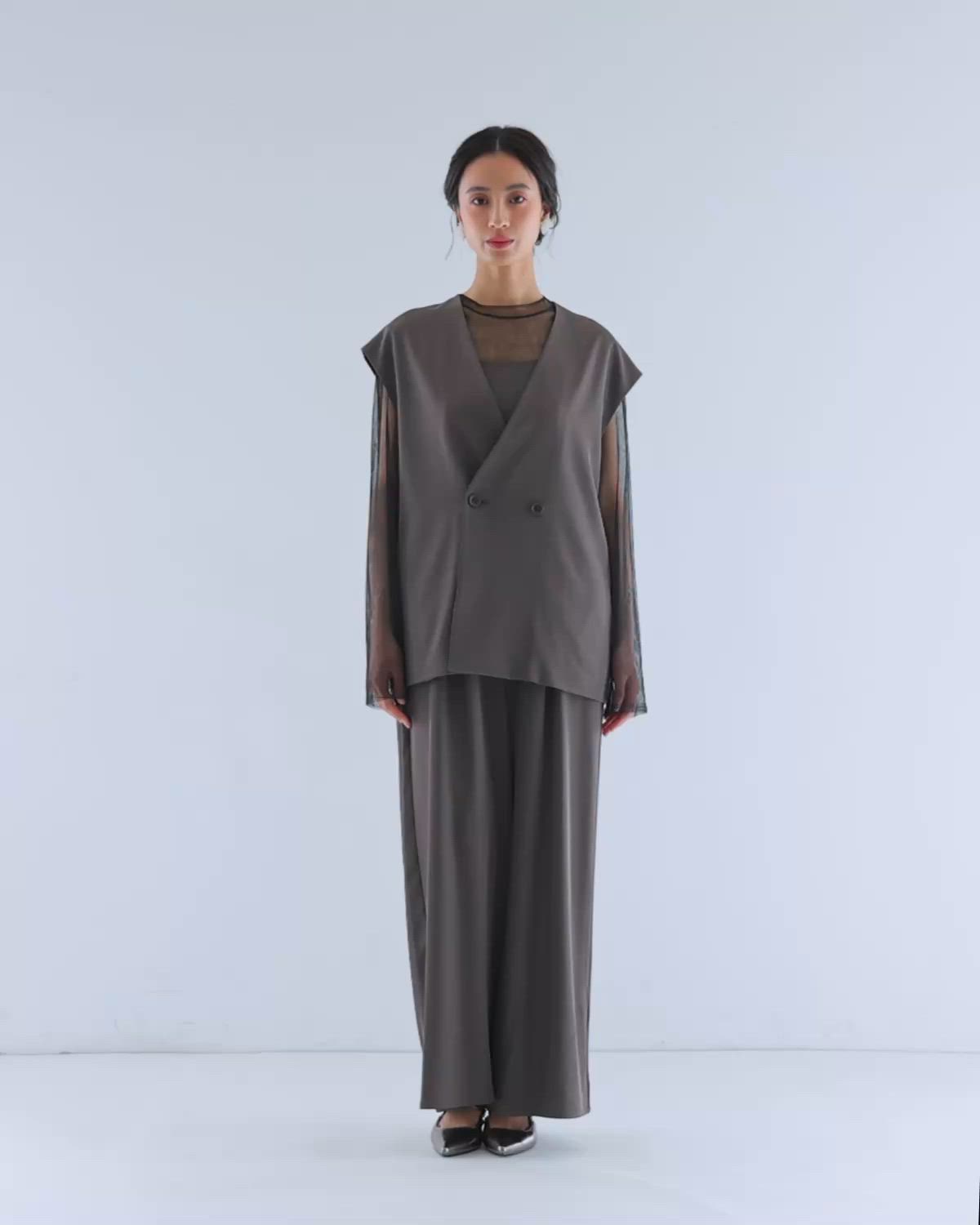 セール】マニッシュベストセットアップ 3点セット ベスト パンツドレス