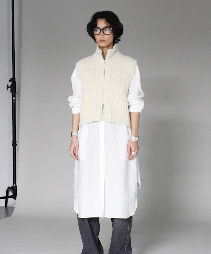 Curensology(カレンソロジー)/ブークレジップニットベスト（ベスト