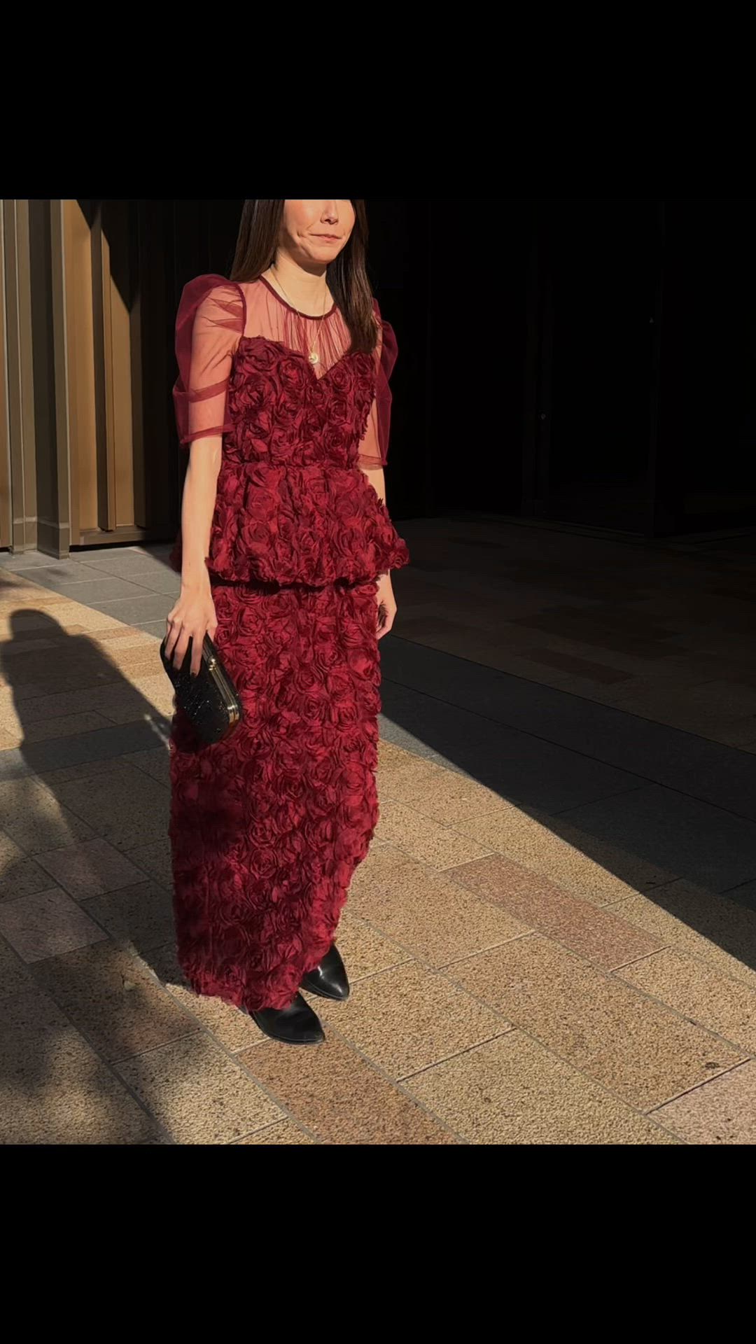 rose peplum set dress（ドレス）｜My shawty（マイシャウティー）の