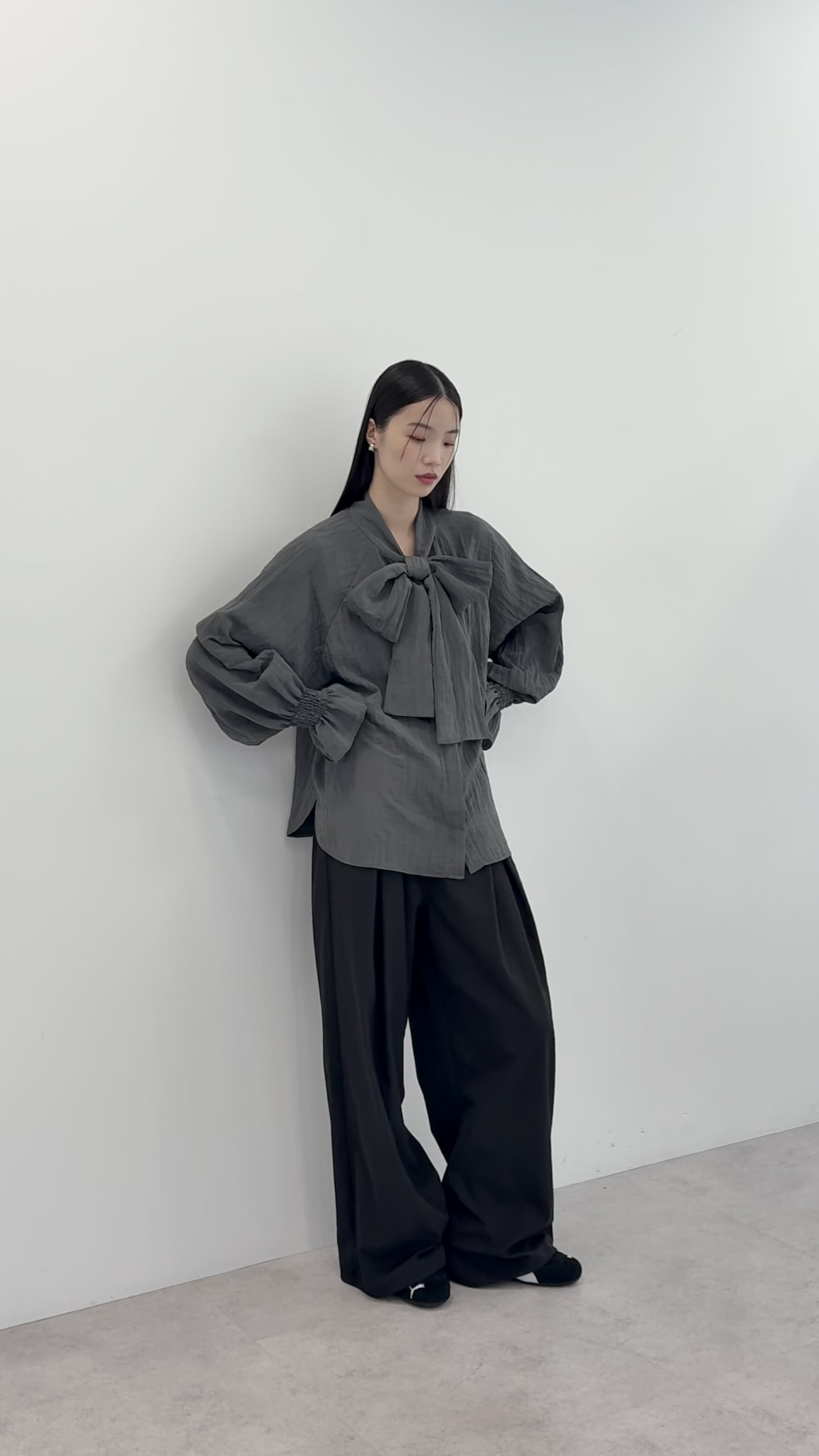 セール】ボウタイリボンブラウス（シャツ/ブラウス）｜AnriettMusee