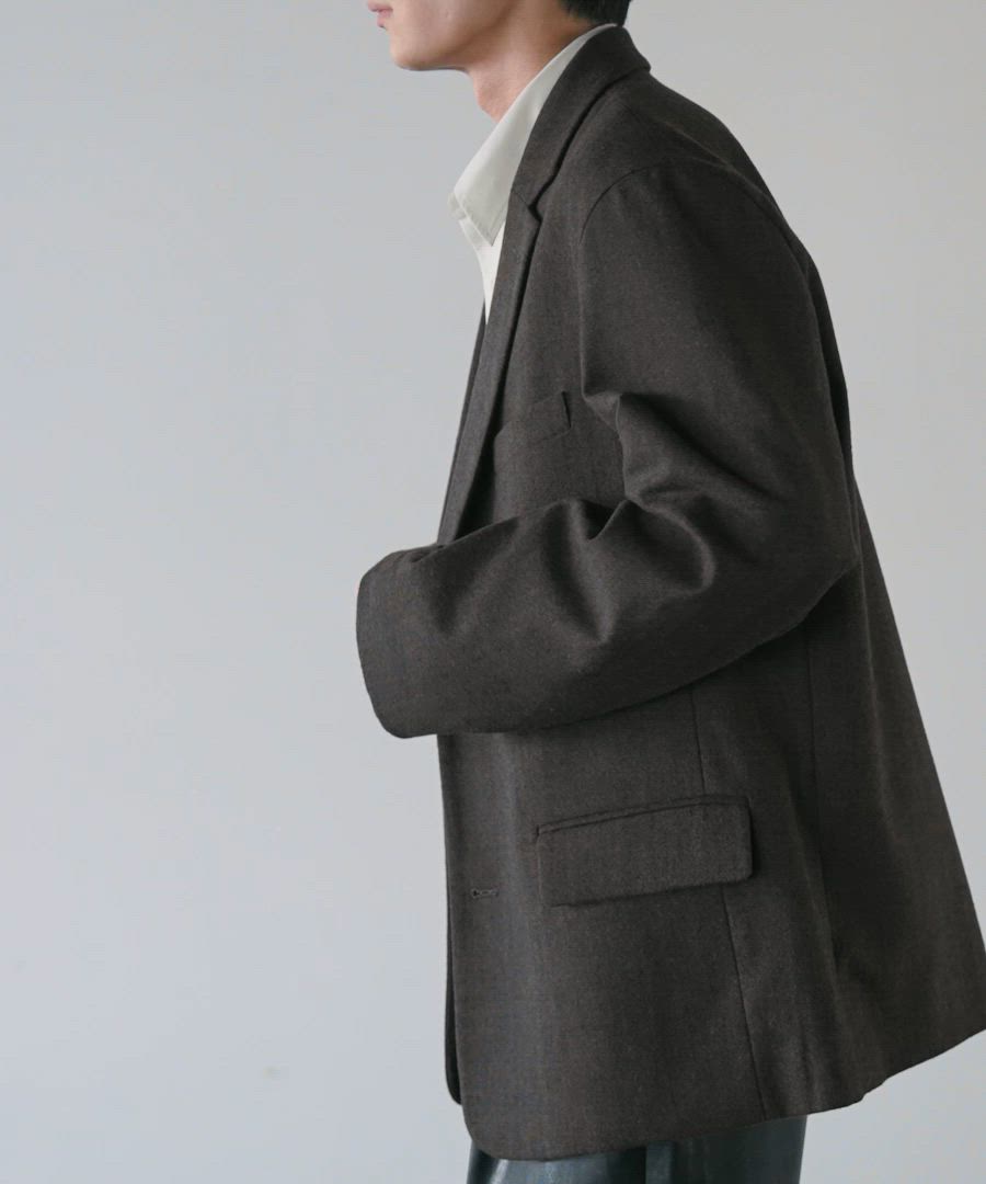 LURAKU】Wool Over Tailored Jacket / ウールライクテーラード