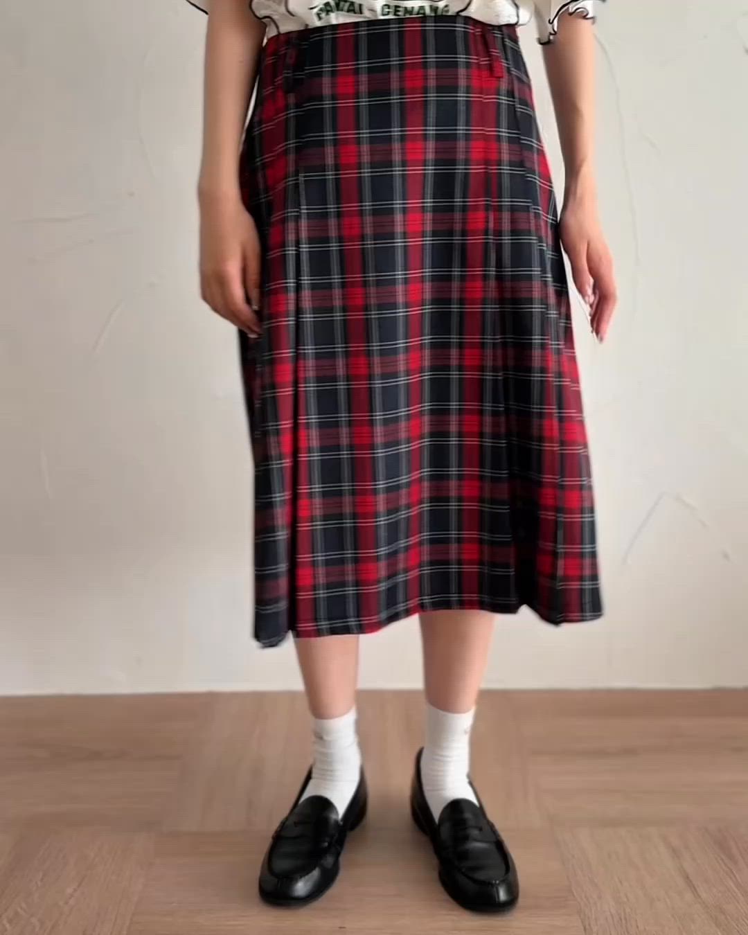 2サイズ展開】2wayアソートミディプリーツスカート（スカート）｜kutir