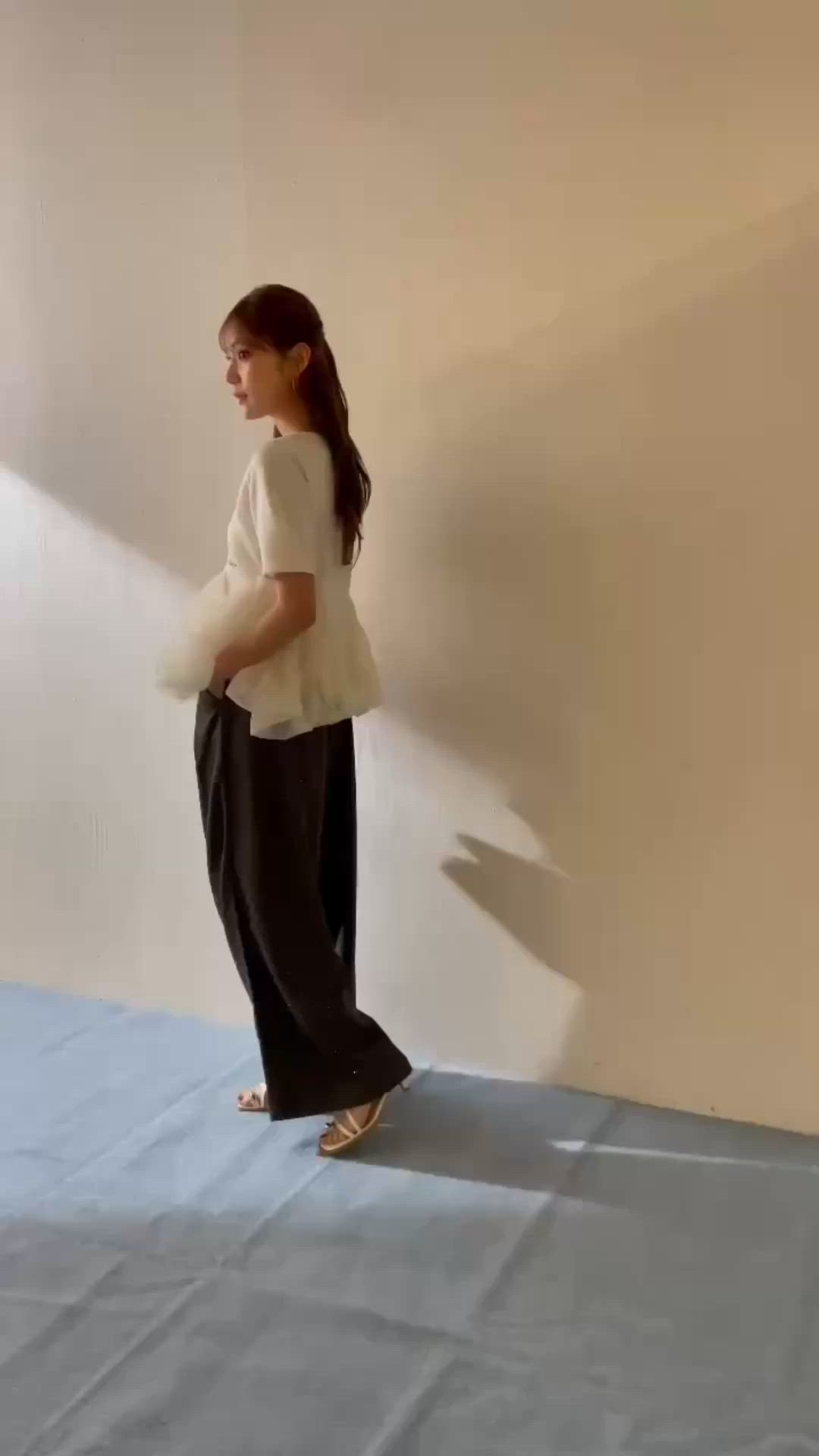 SALON by Chico】デザインスリーブチューリップバルーントップス（T
