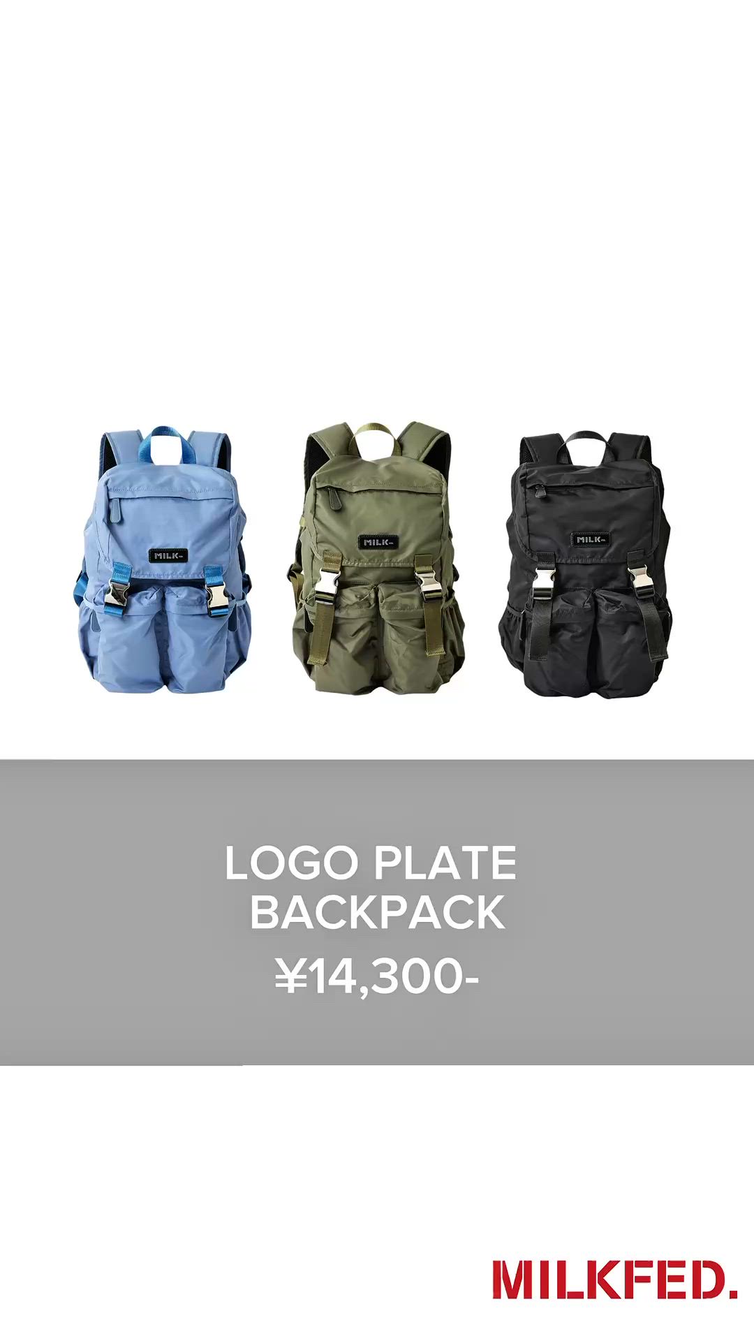 セール】【18.8L】LOGO PLATE BACKPACK 【PC収納可・A4サイズ