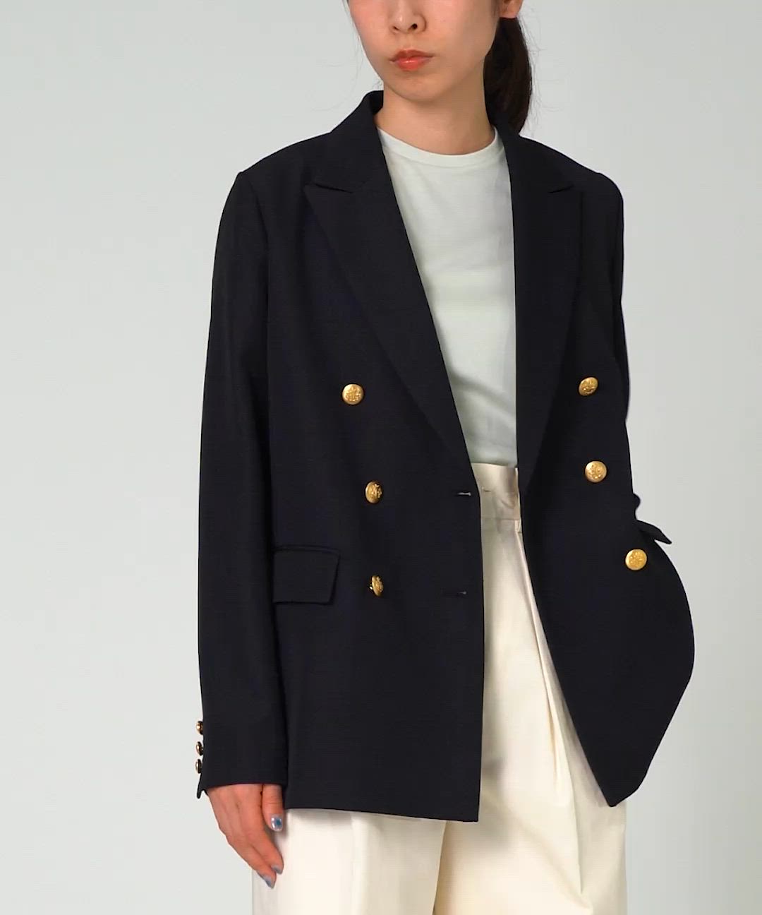 ビームスの百名品】ドライギャバジン 6ボタン ダブルジャケット