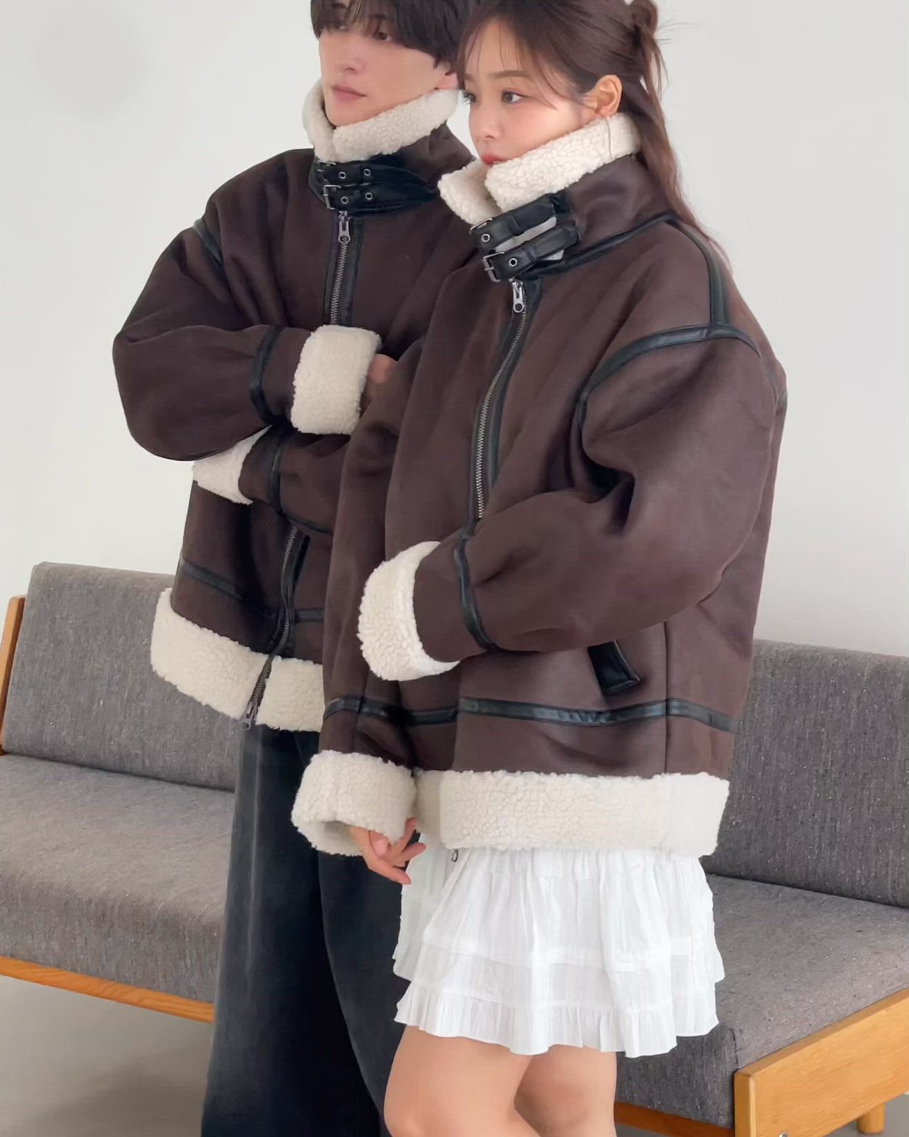 セール】LUCY/【25年秋冬新作】B-3ジャケット（ムートンコート）｜LUCY