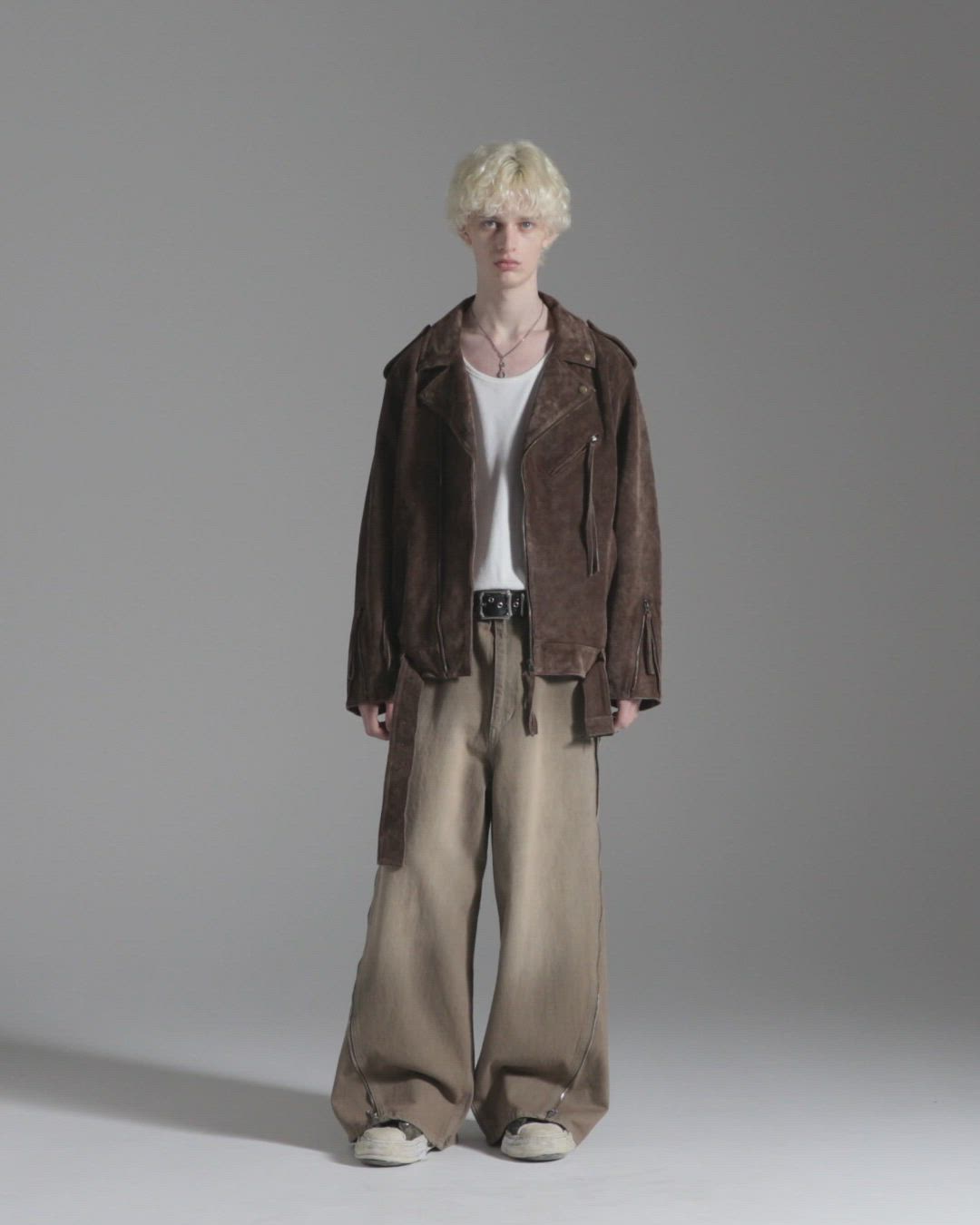 GRANCY】Distressed Suede Rider's Jacket / ディストレストスウェード