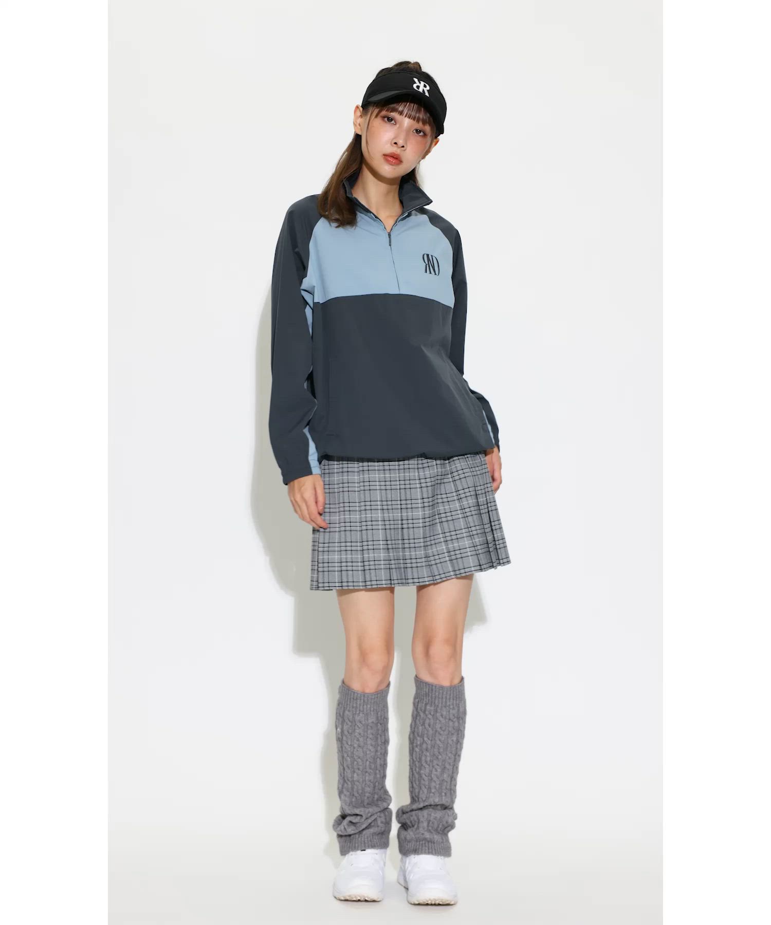 セール】【RIENDA GOLF】バイカラールーズスニードケジャケット 秋服