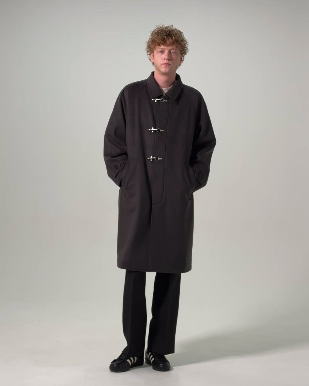 ZOZO限定】 SLICK/スリック Wool Mossa Fireman Balmacaan Coat