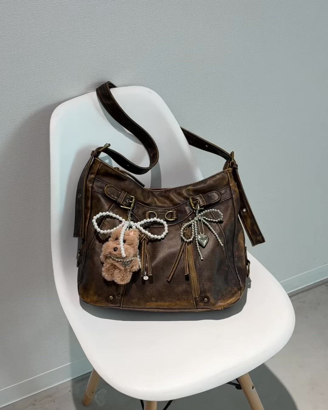 punkandyo ec melodi y2k リメイク　バック punkandyo ec melodi y2k リメイク バック Y2k Punk Shoulder Bag