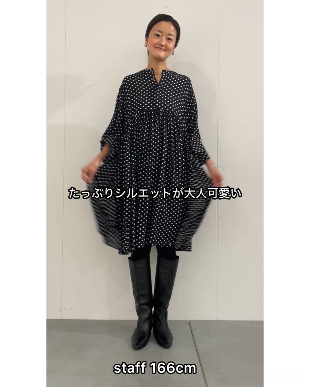 セール】ドットギャザーチュニック（シャツ/ブラウス）｜BEARDSLEY