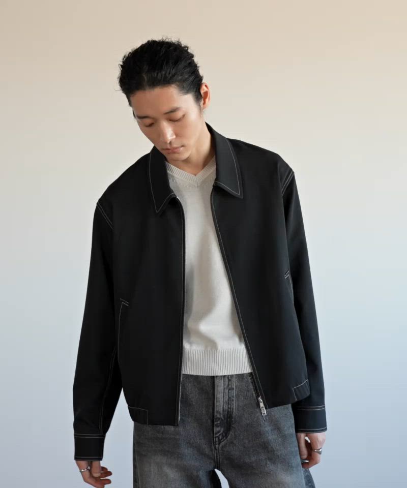 TWILL STITCH LINE SHORT BLOUSON（ブルゾン）｜WYM LIDNM（ウィム
