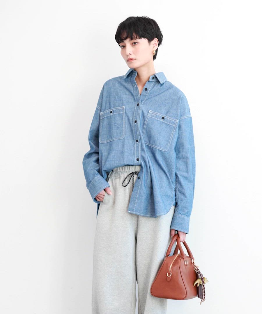 BARNYARDSTORM / ダンガリーデニムシャツ（シャツ/ブラウス