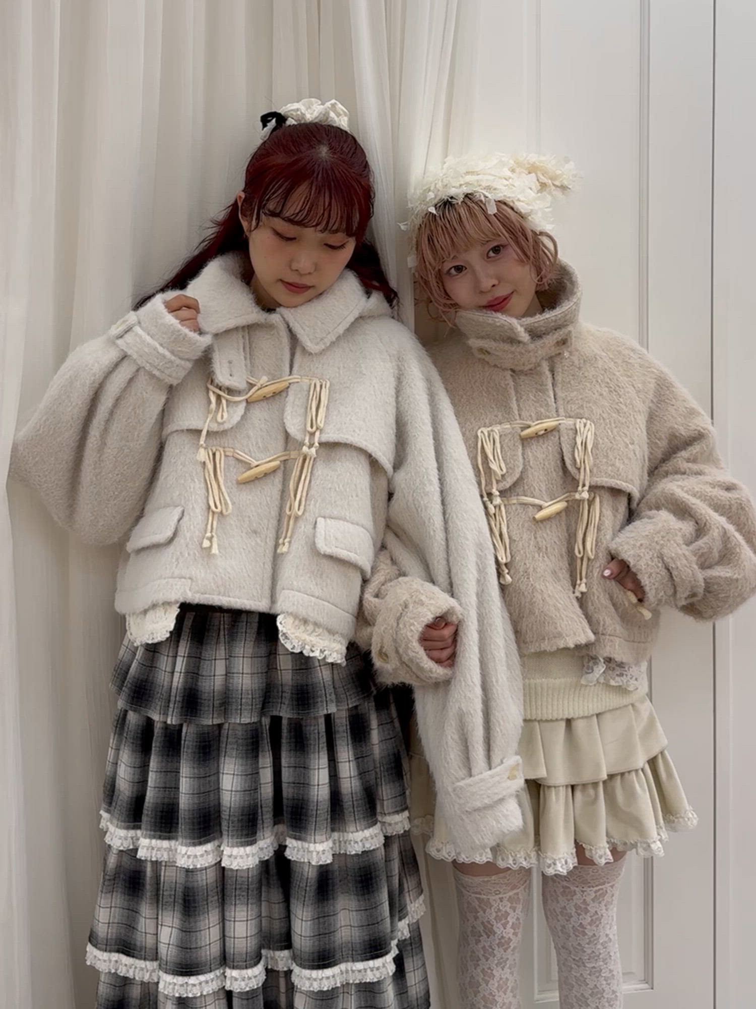 セール】milk shaggy Duffle Coat（ダッフルコート）｜merry jenny