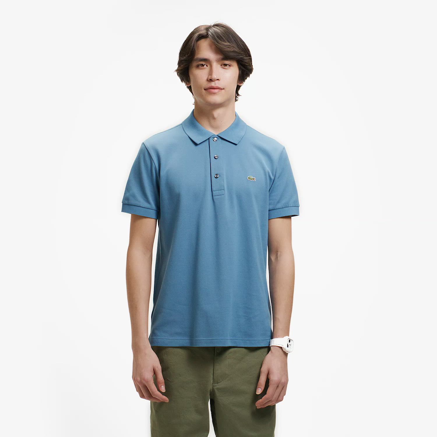 LACOSTE ラコステ スリムフィットソリッドポロシャツ ソリッド スリムフィット ストレッチポロシャツ（半袖）（ポロシャツ