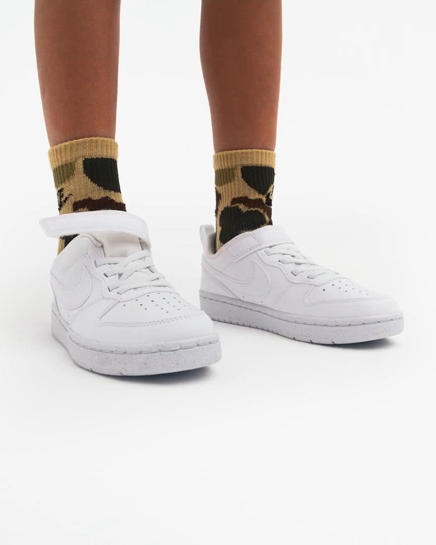 ナイキ コート ボロー LOW リクラフト リトルキッズシューズ / Nike