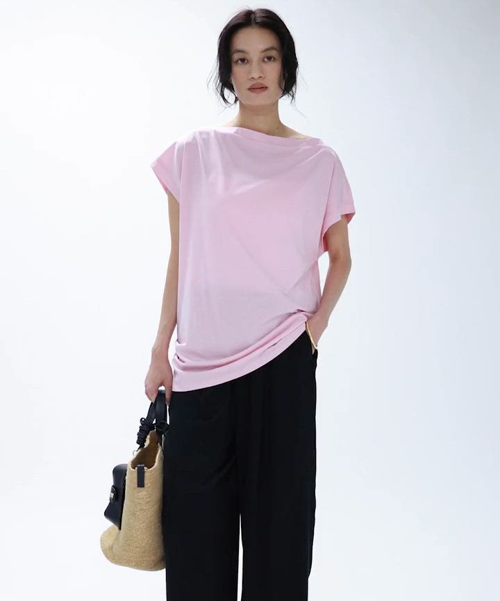 セール】ニュアンスフレンチスリーブプルオーバー（Tシャツ/カットソー