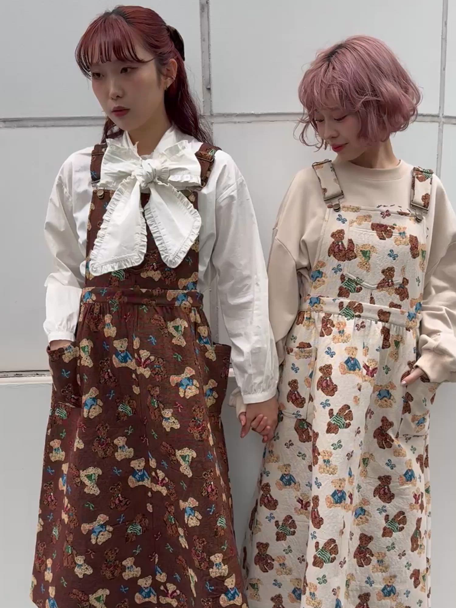 bear and bearジャガードジャンスカ（ジャンパースカート）｜merry