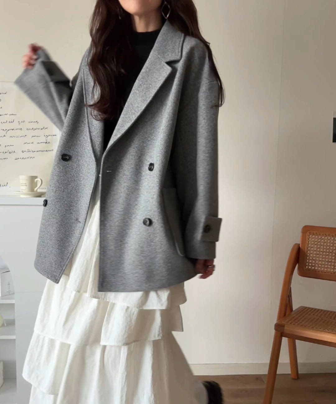 セール】トレンドを先取り♪こなれ感UP、ダブルボタンジャケット