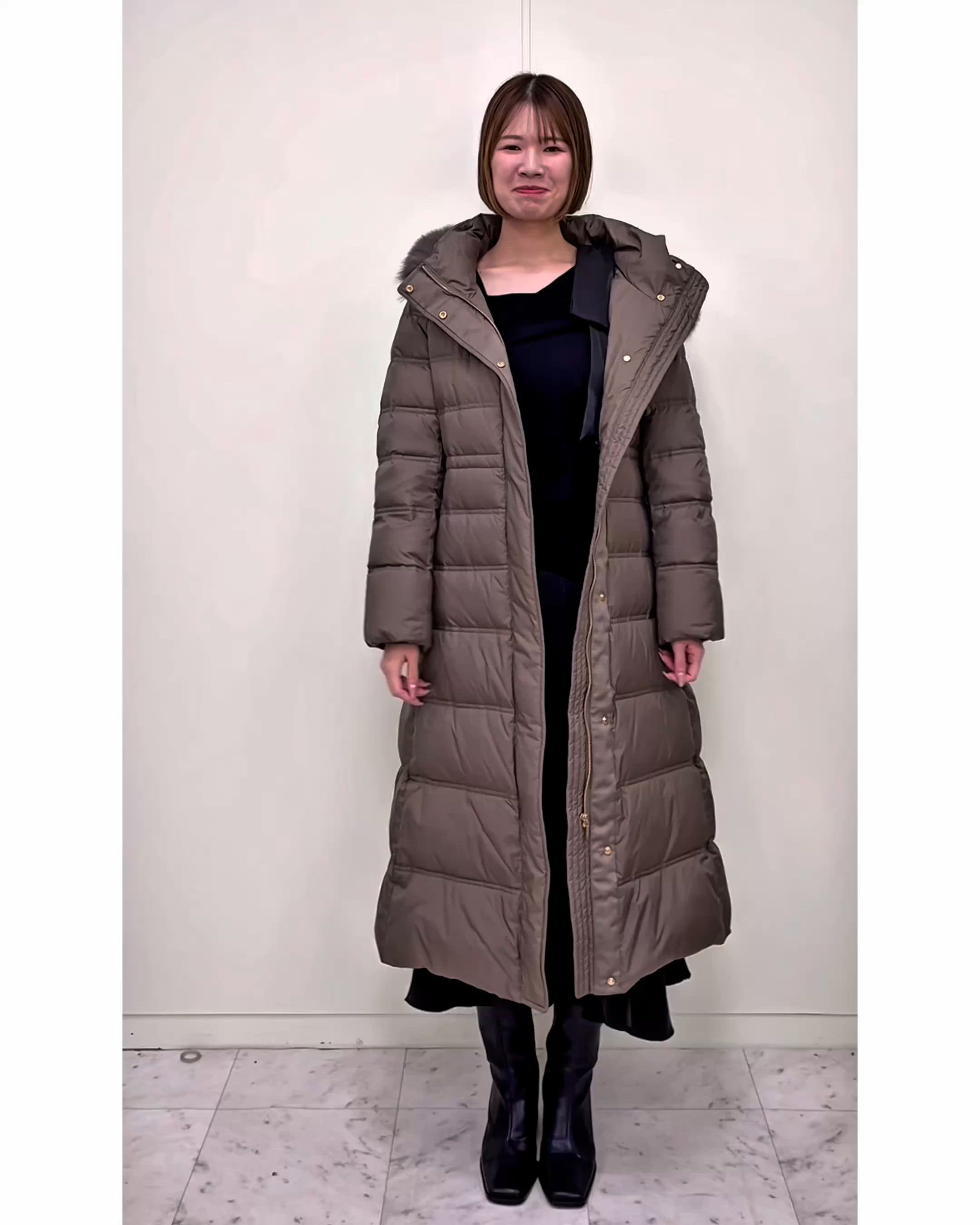 FOXファー付きスーパーロングダウン（ダウンジャケット/コート）｜AND