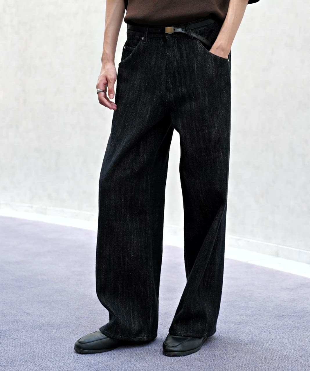 LASER FADE STANDARD STRAIGHT DENIM/COLORFAST SLUB STANDARD DENIM