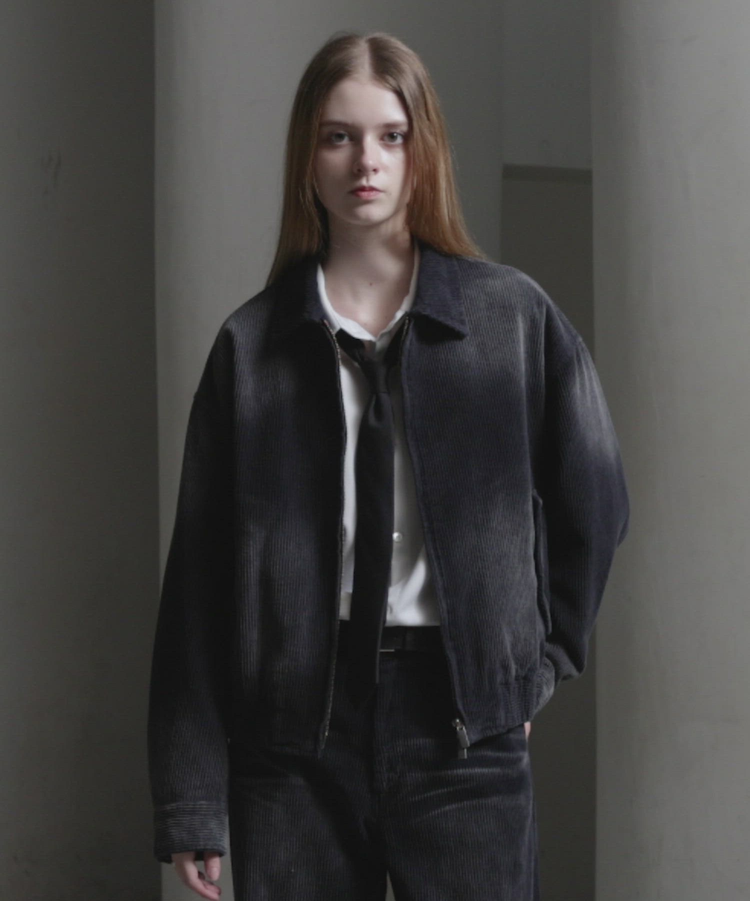 セール】【CLEL】Antique Design Corduroy Blouson / アンティーク