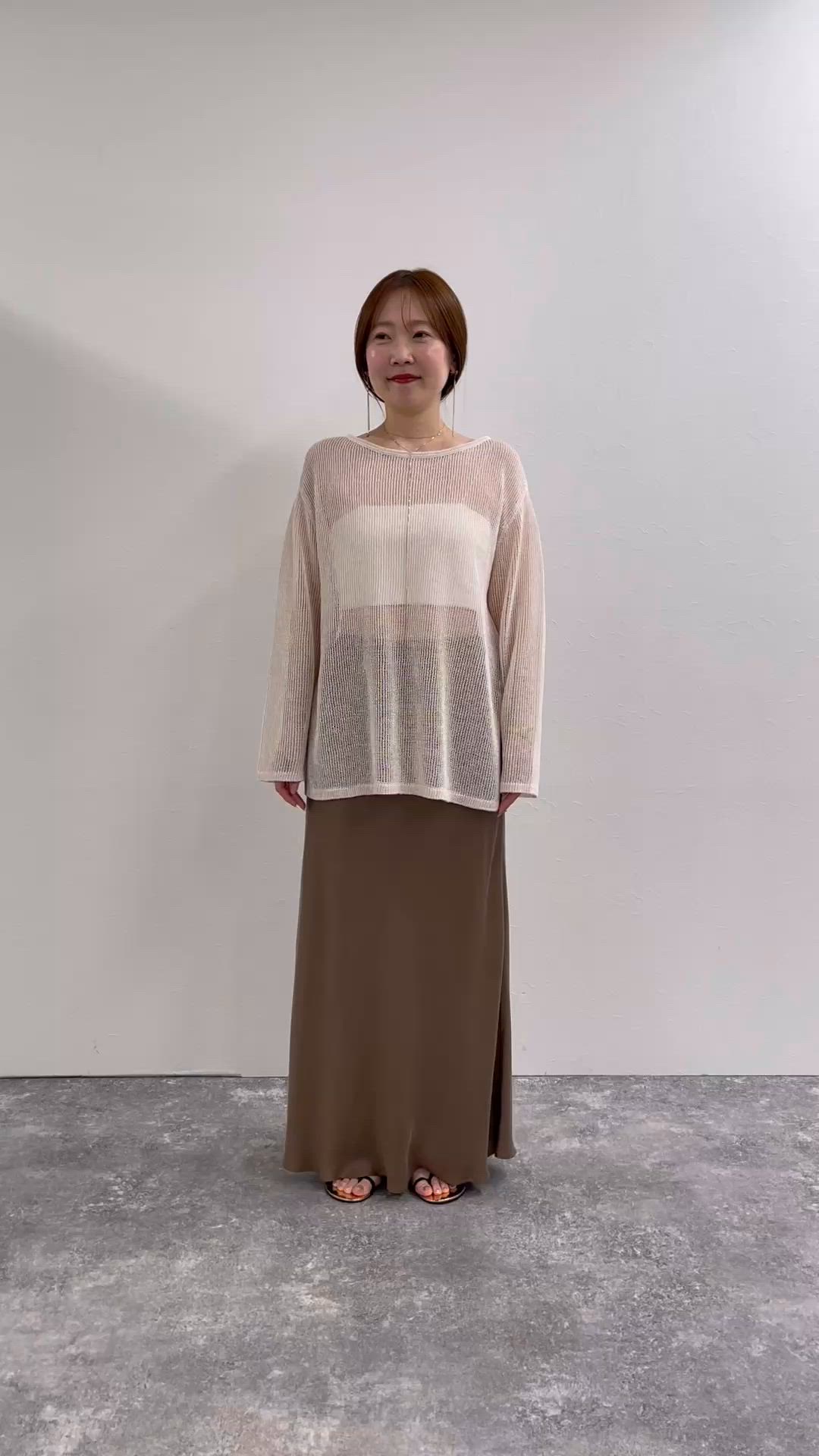 セール】【BECシリーズ】《手洗い可能》麻混針抜き天竺プルオーバー