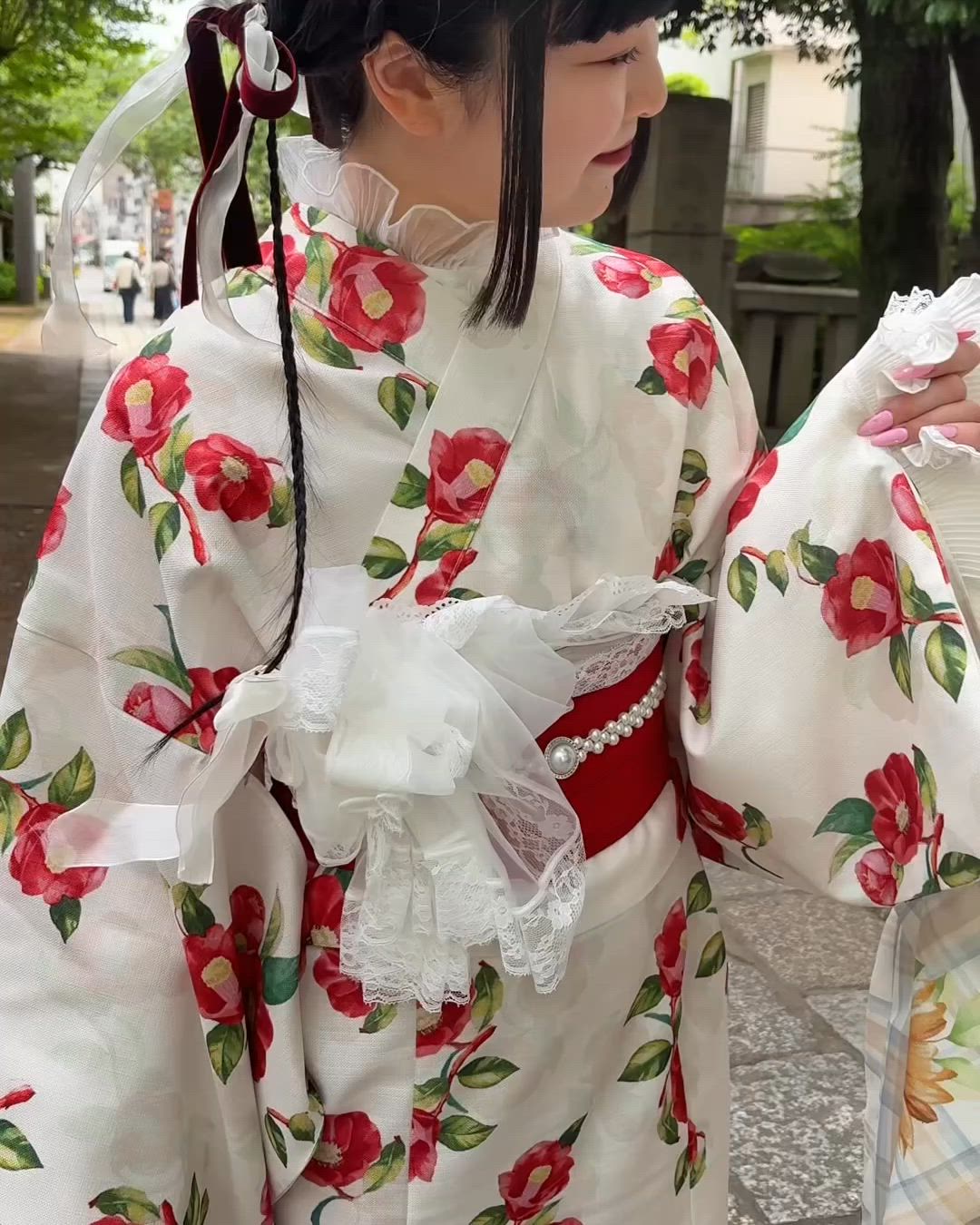 【クティールとレトロ】2WAY　浴衣セット セール】【クティールとレトロ】2WAY 浴衣セット（浴衣）｜kutir