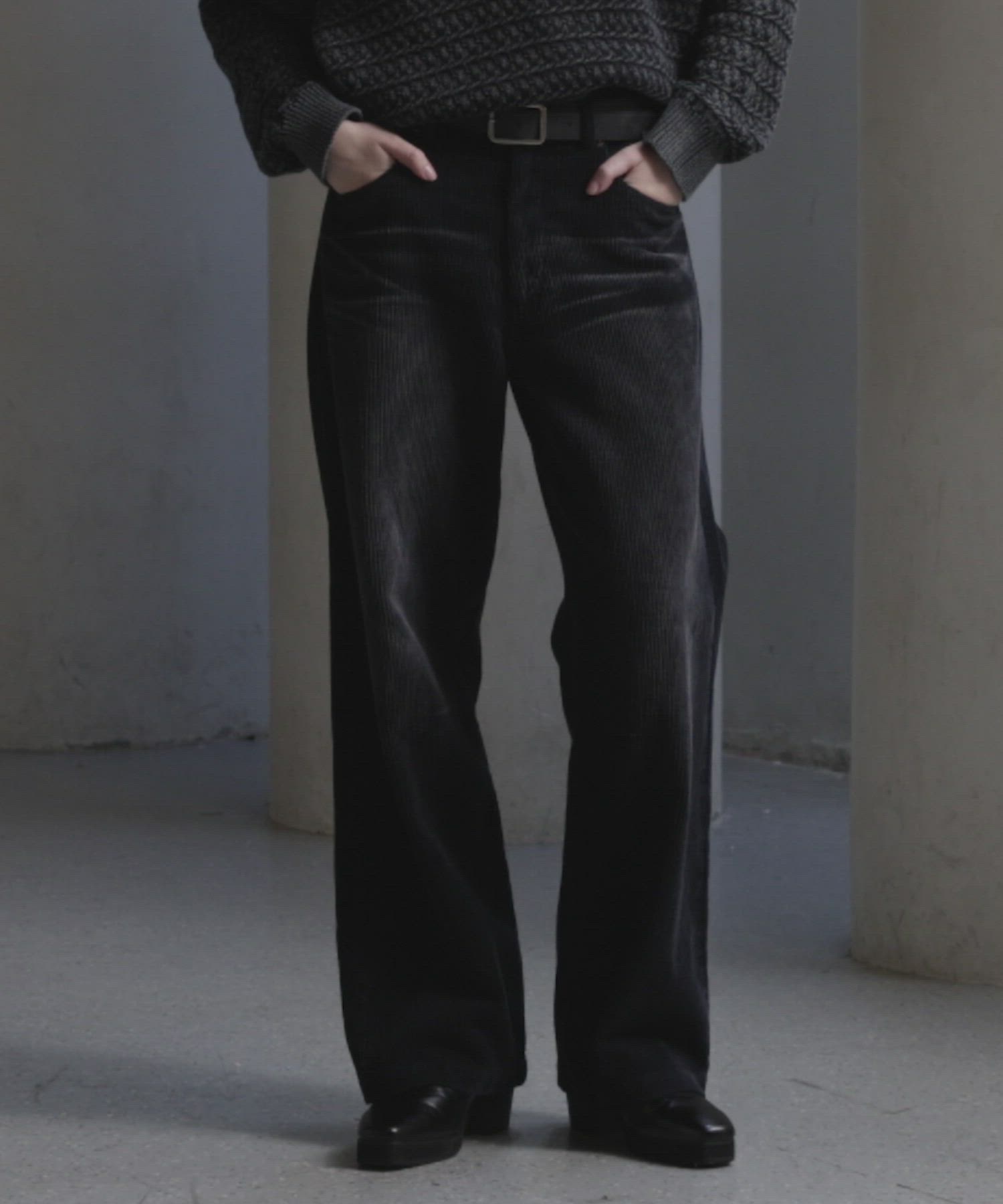 セール】【CLEL】Antique Design Corduroy Slacks Pants