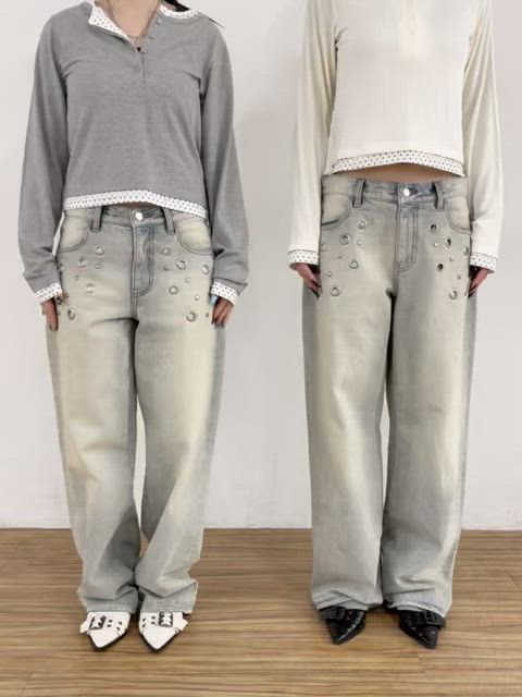 セール】アイレットローライズデニム（デニムパンツ）｜WHO'S WHO