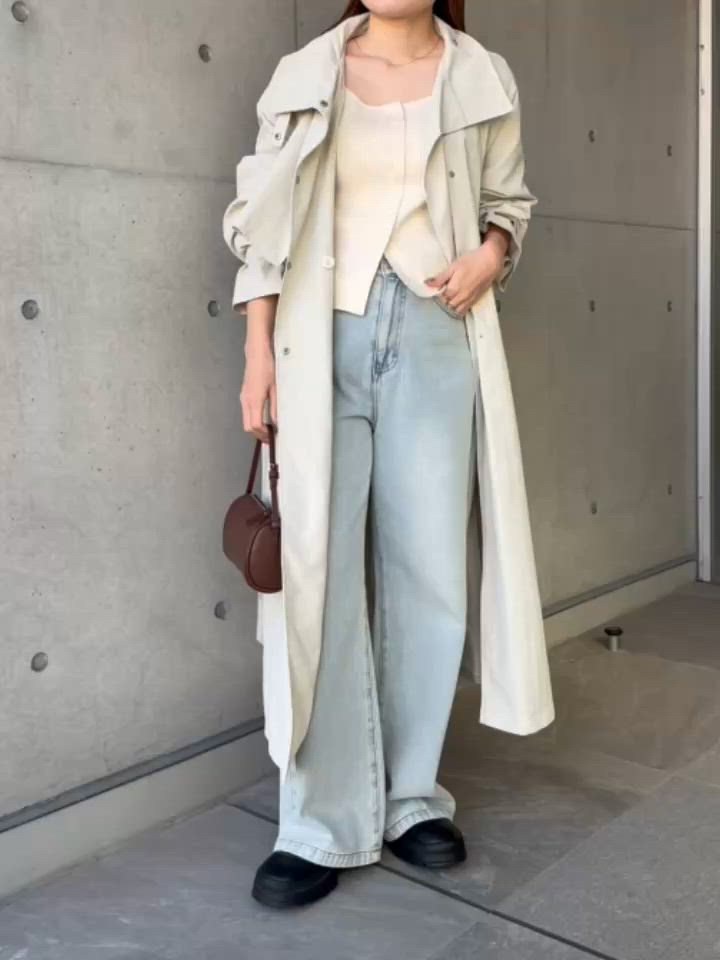 2wayスタンドカラートレンチコート（トレンチコート）｜andme