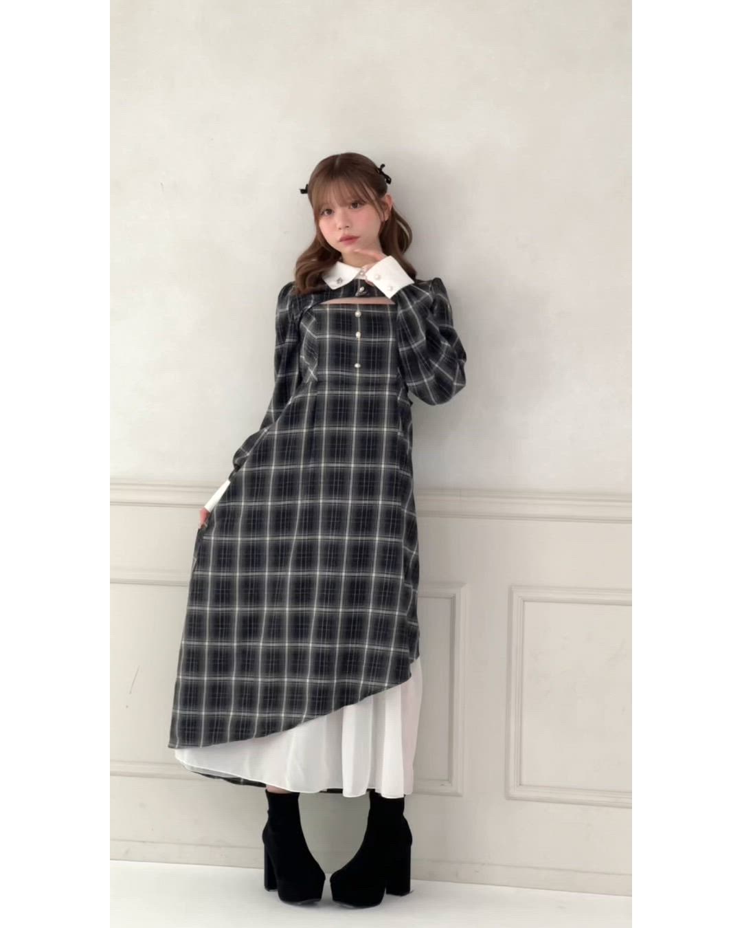 ボレロ別売り】サイドカットキャミワンピース（ワンピース）｜apres