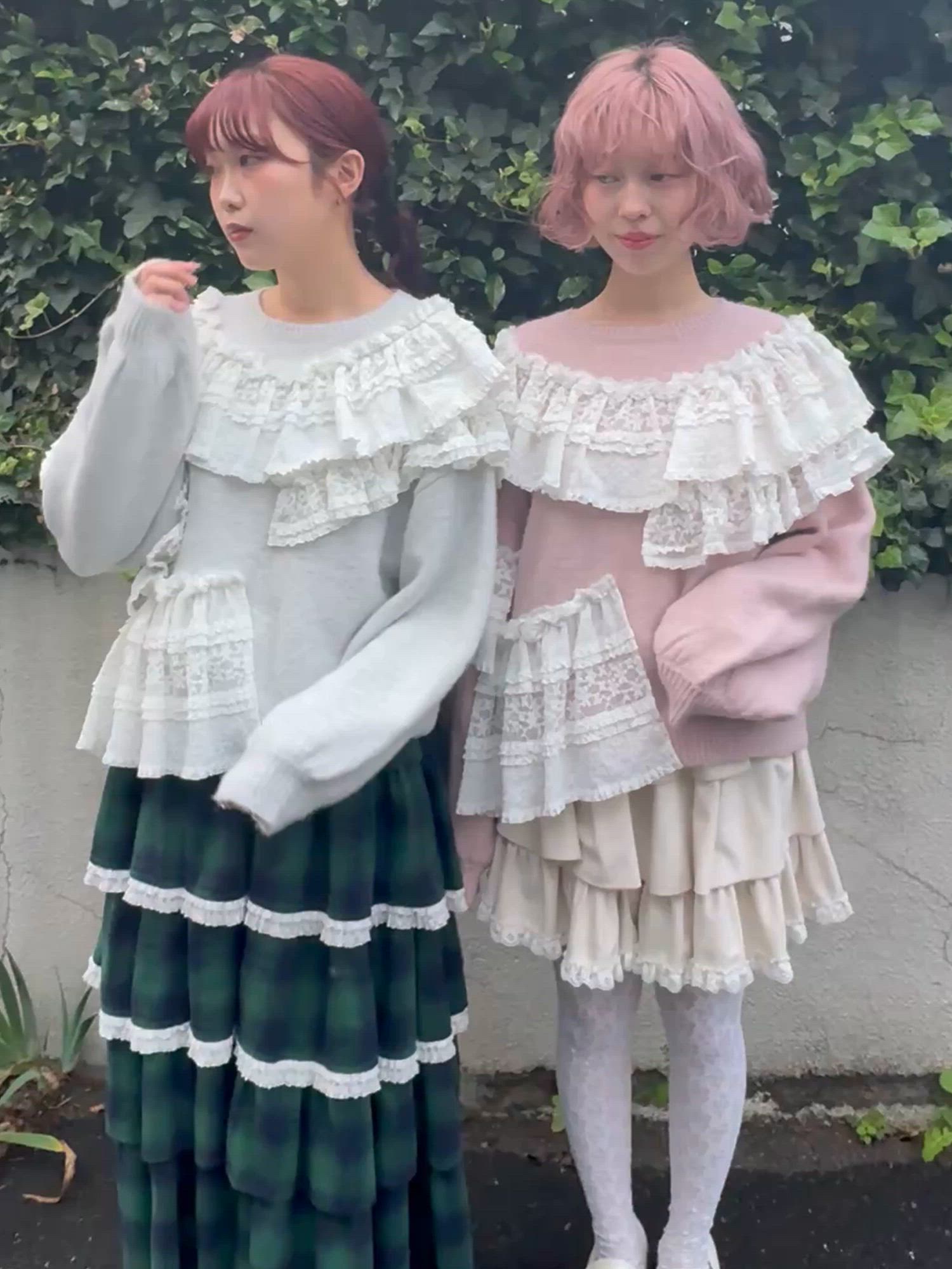 セール】frill frill knit tops（ニット/セーター）｜merry jenny